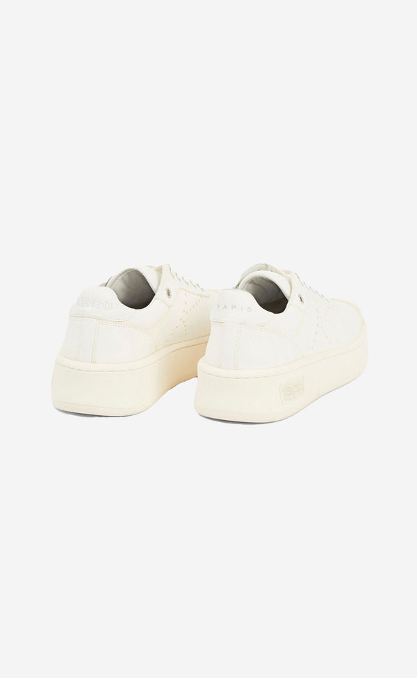 KENZO HOOPS LOW TOP SNEAKERS WHITE