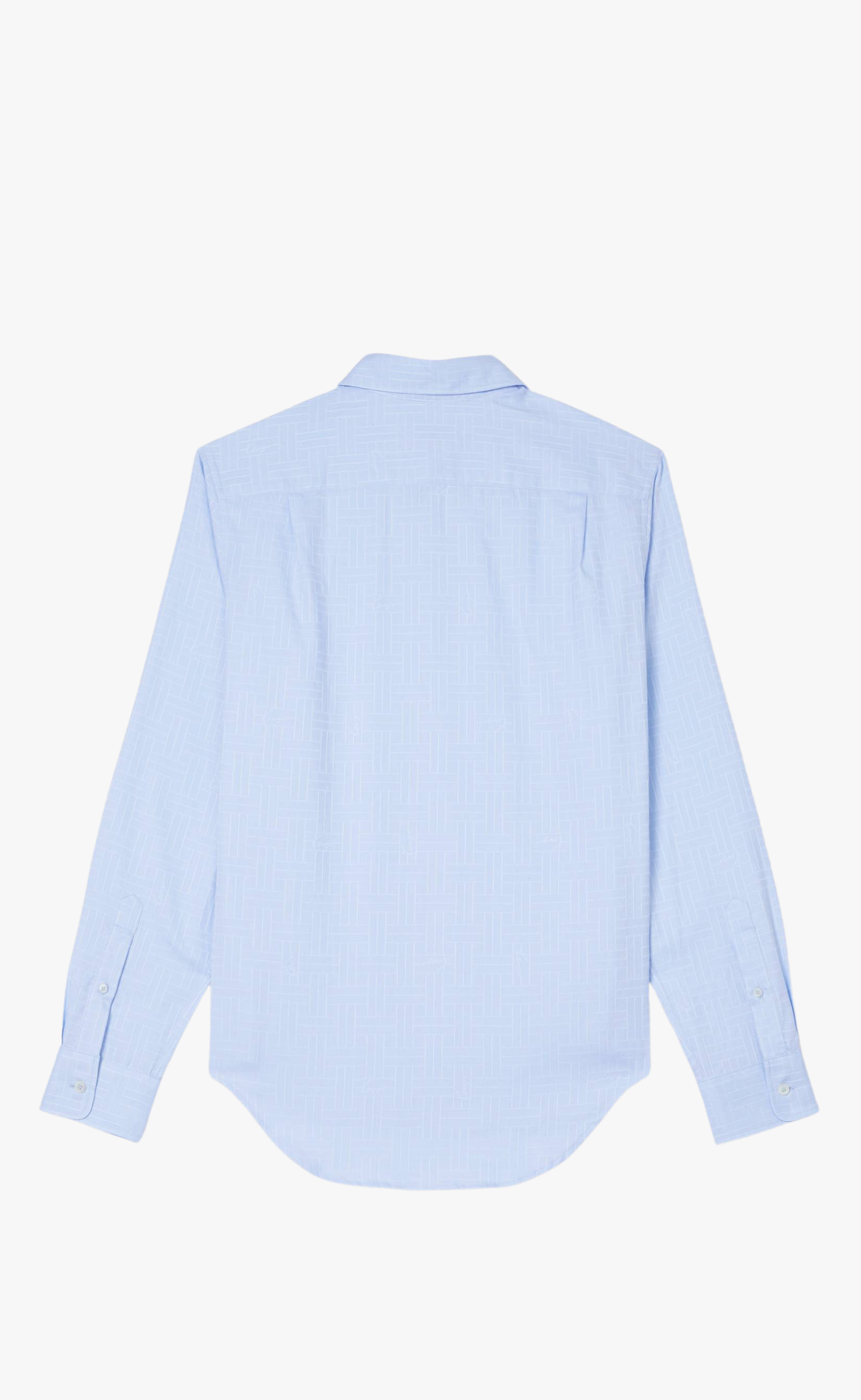 KENZO WEAVE SLIM FIT SKY BLUE SHIRT