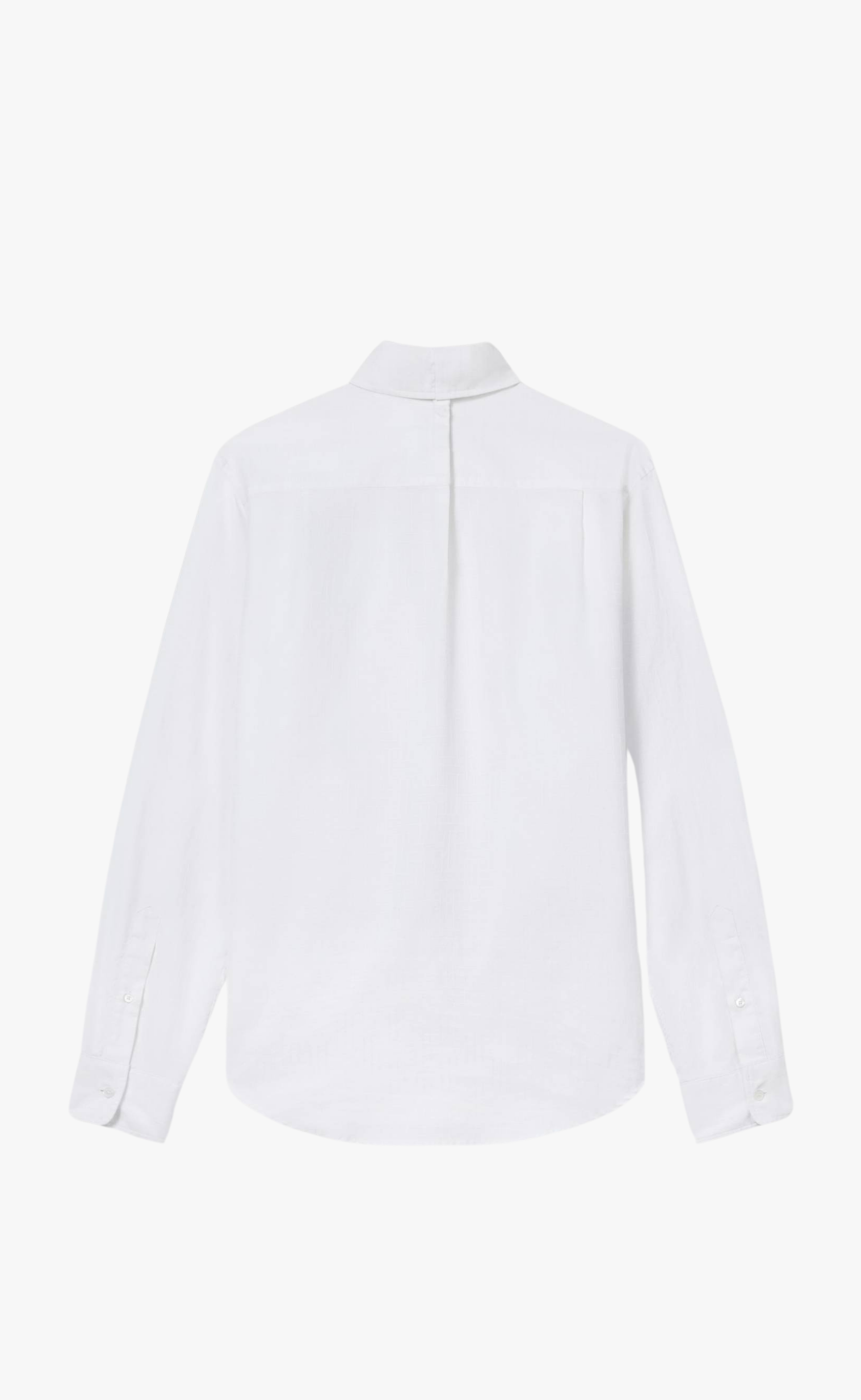 KENZO WEAVE SLIM FIT WHITE SHIRT