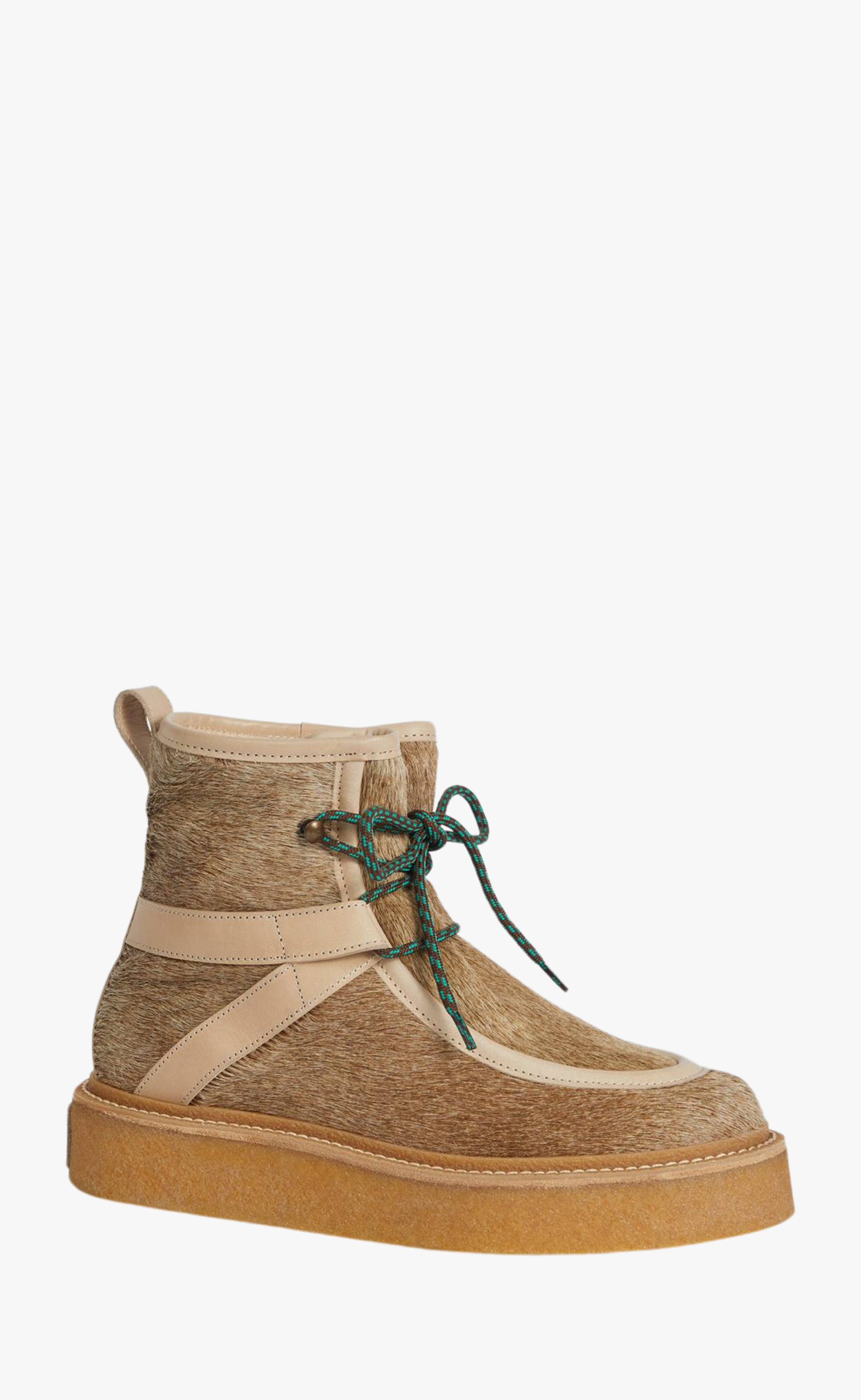 KENZO YUKI PONY BEIGE BOOTS