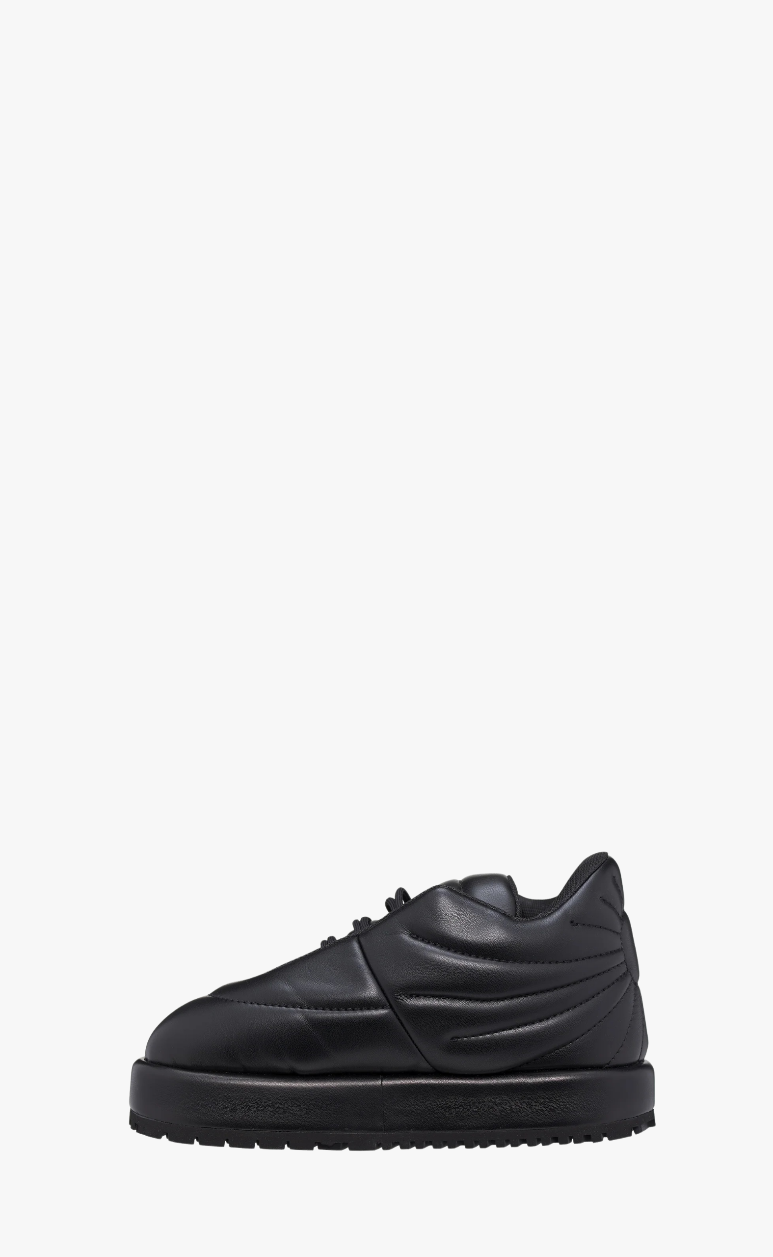 LACE UP EMBROIDERY NUVOLA-PLUTO LEATHER BLACK SNEAKER