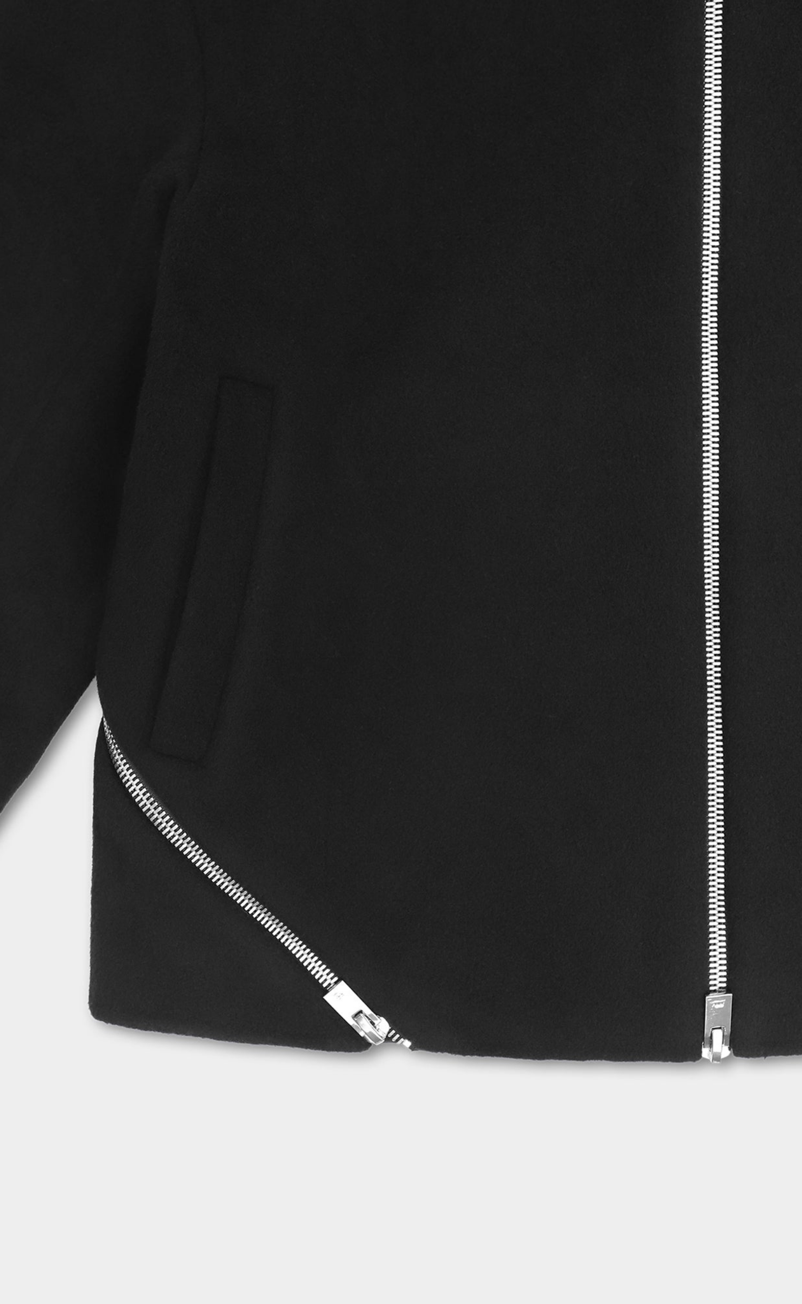 LASING WOOL BLACK JACKET