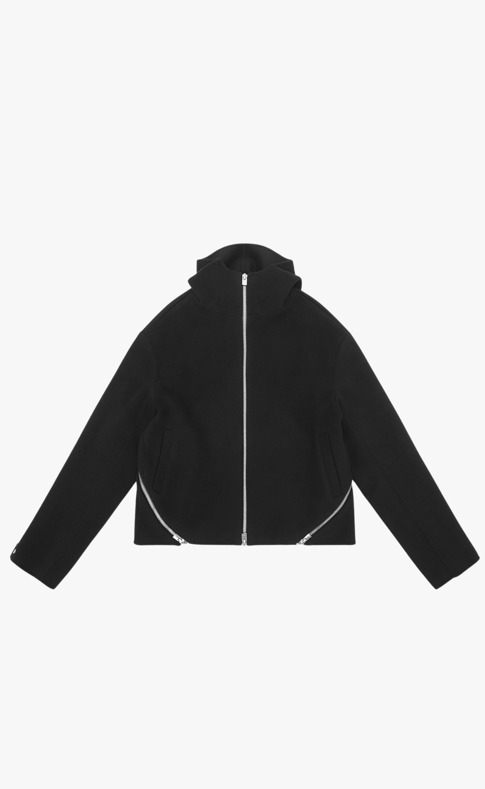 LASING WOOL BLACK JACKET