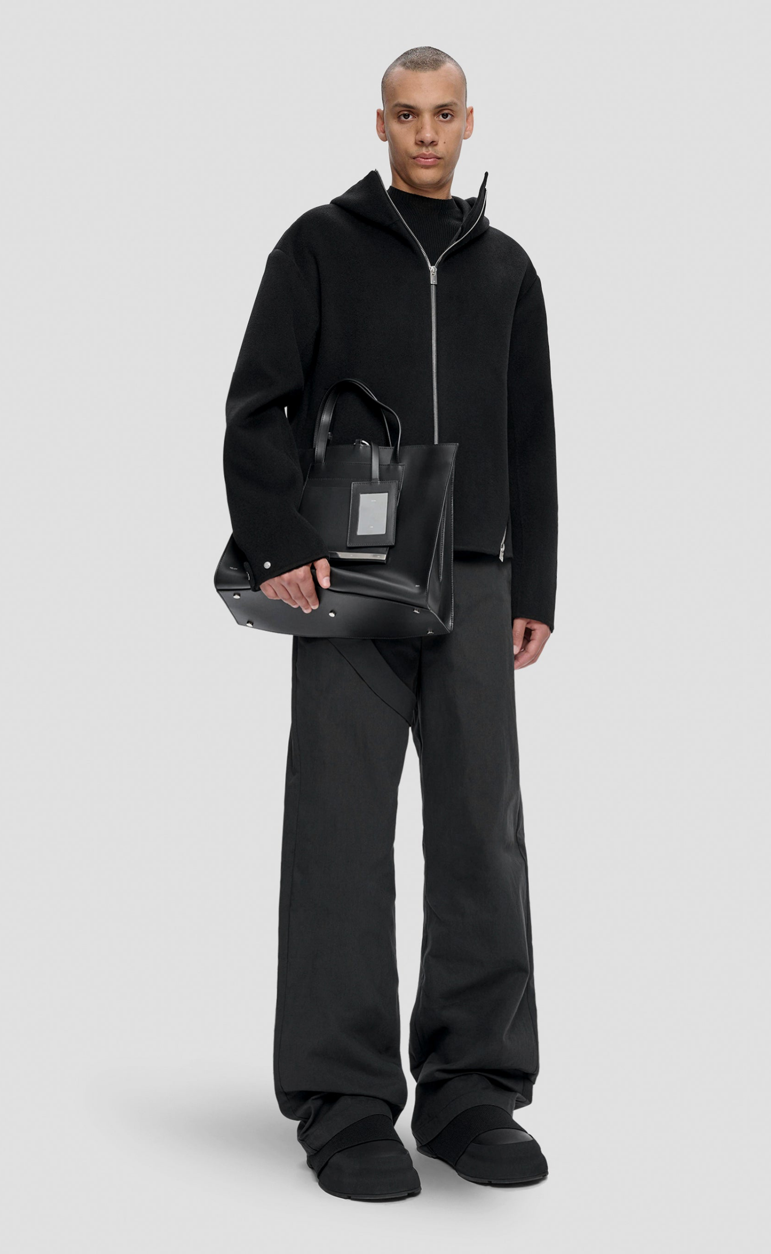 LASING WOOL BLACK JACKET