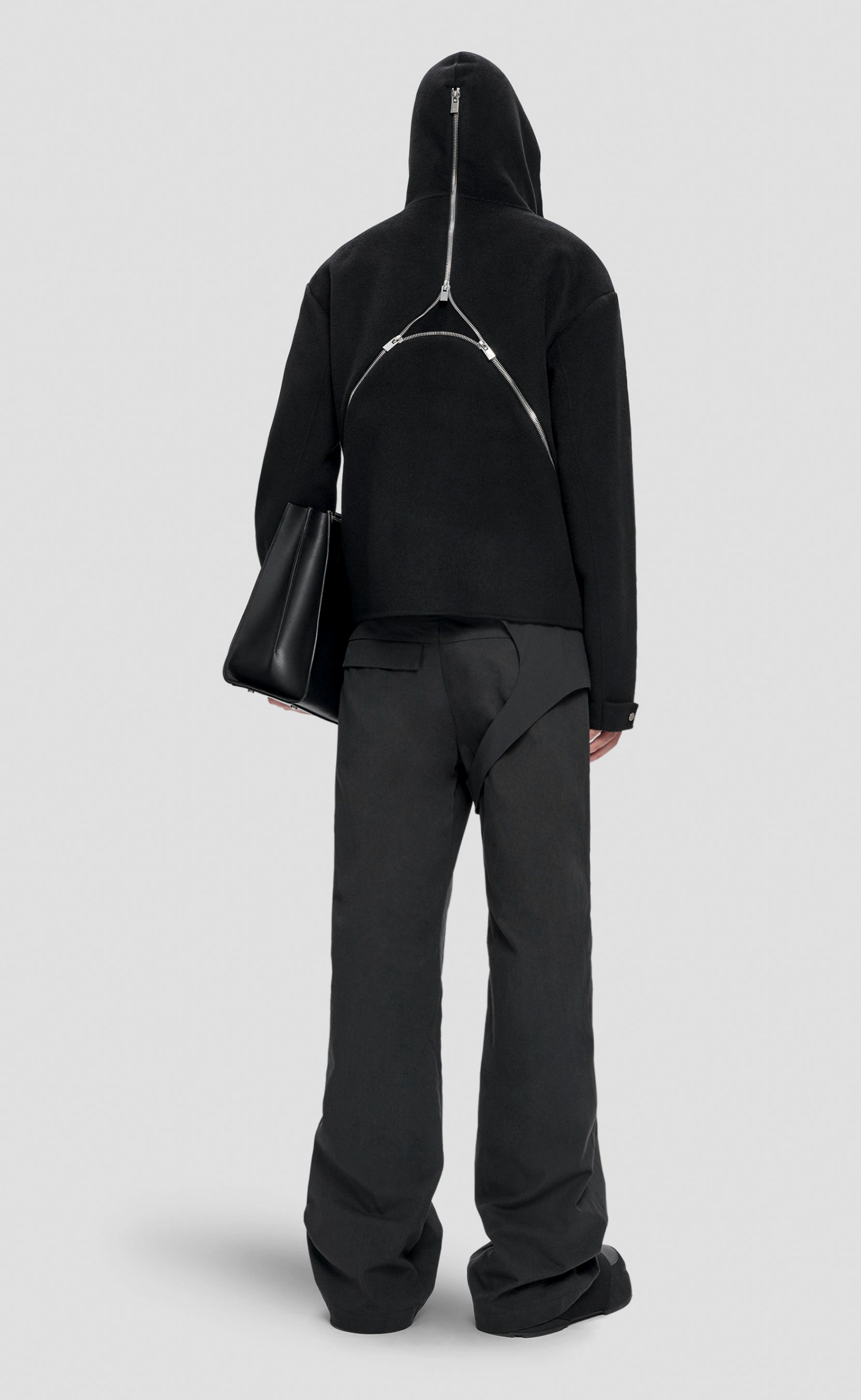 LASING WOOL BLACK JACKET