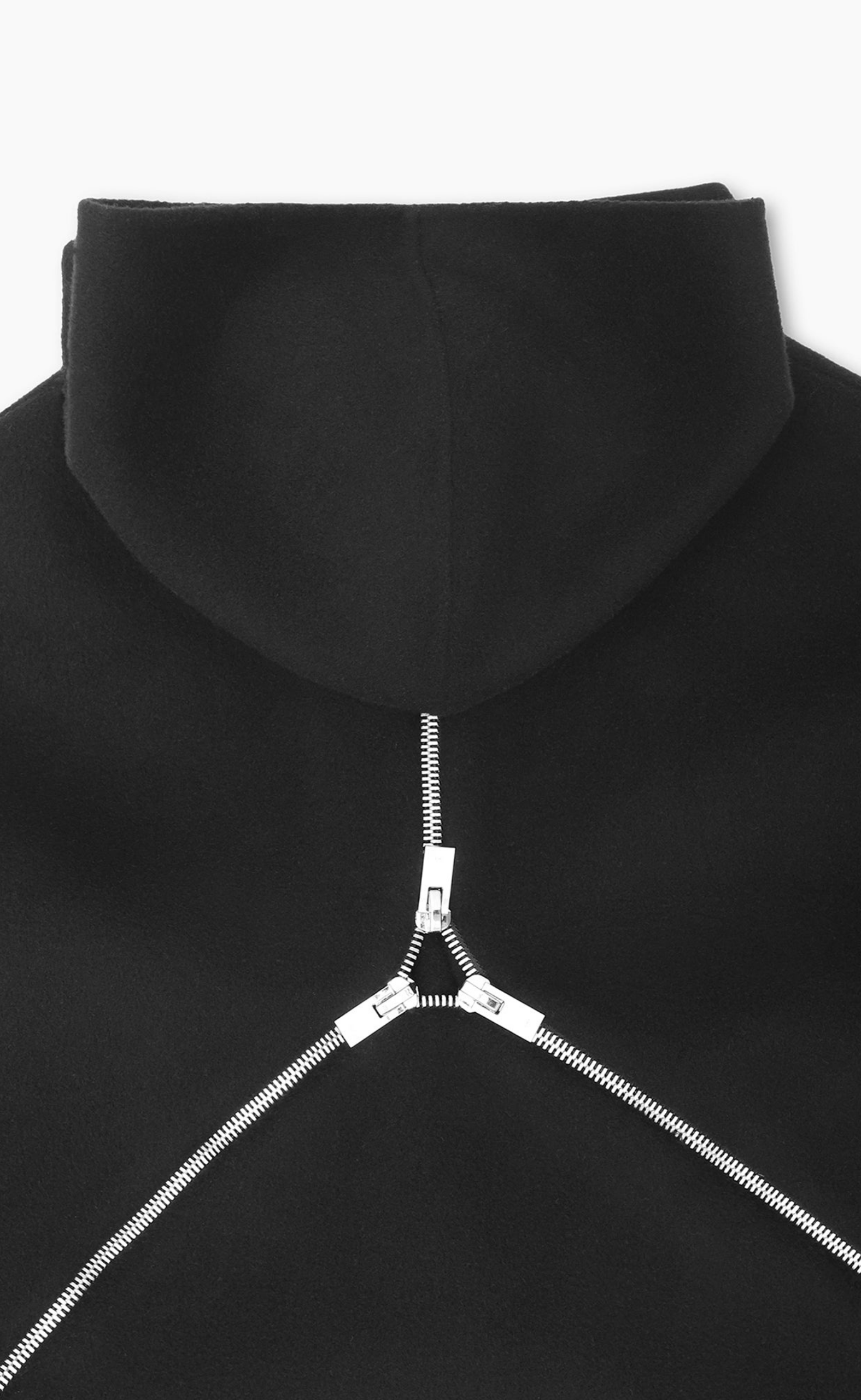 LASING WOOL BLACK JACKET