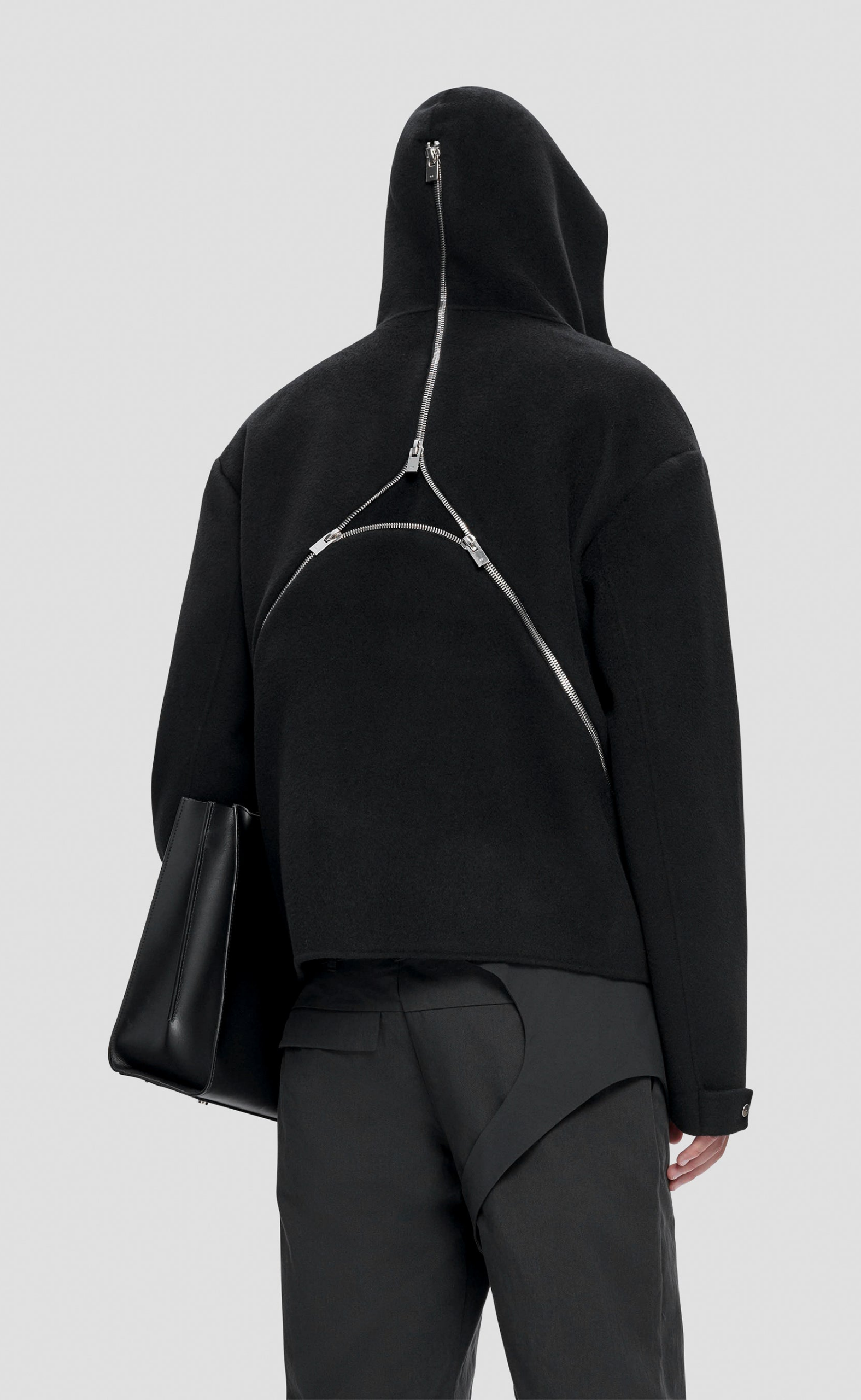 LASING WOOL BLACK JACKET