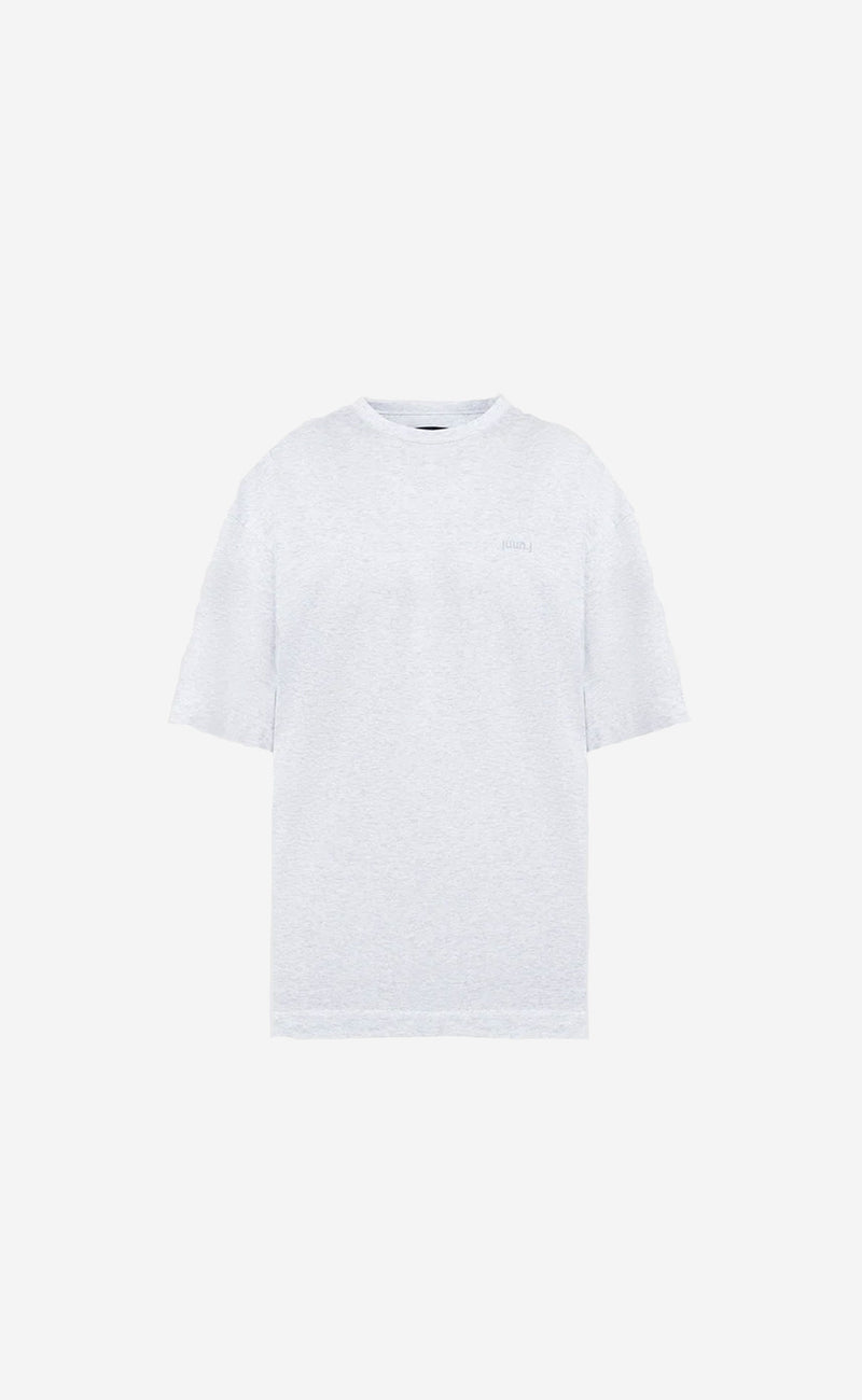 LIGHT GREY SEMI-OVER FIT GRAPHIC T-SHIRTS