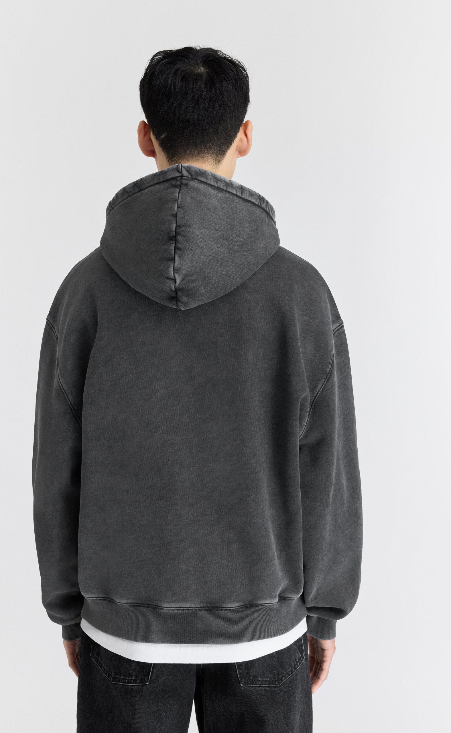 LINK OLD DYE ZIP BLACK HOODIE