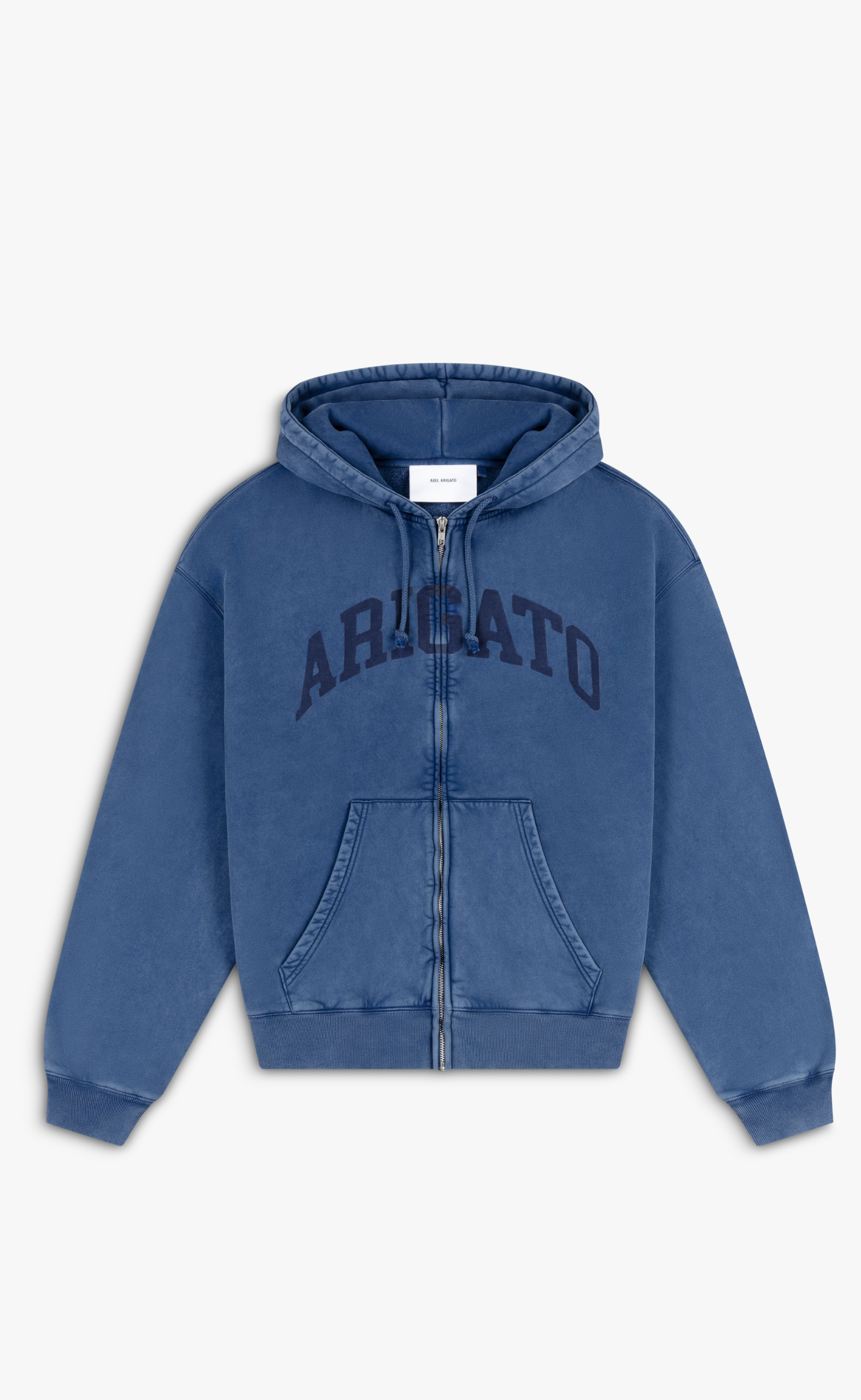 LINK OLD DYE ZIP NAVY HOODIE