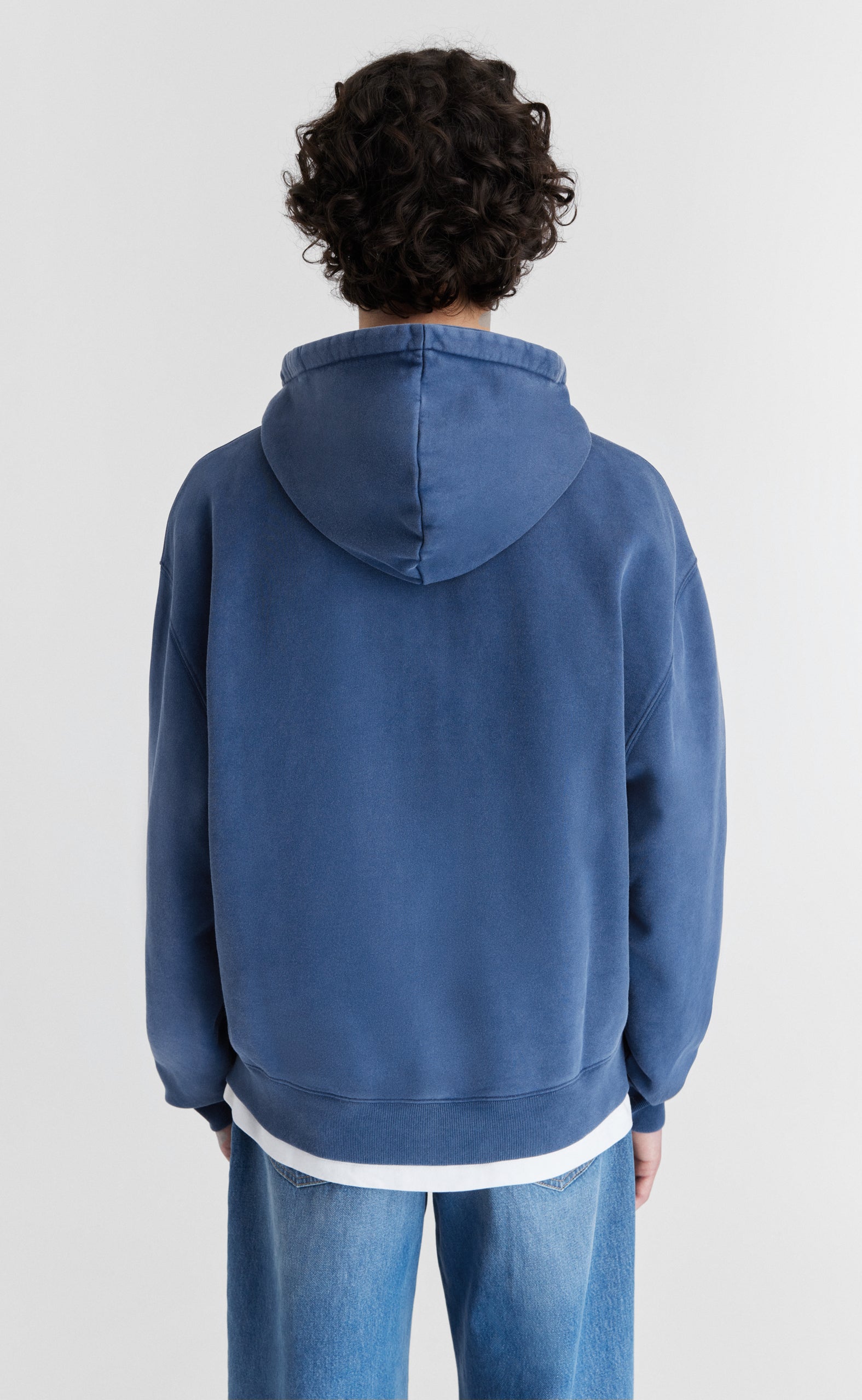 LINK OLD DYE ZIP NAVY HOODIE