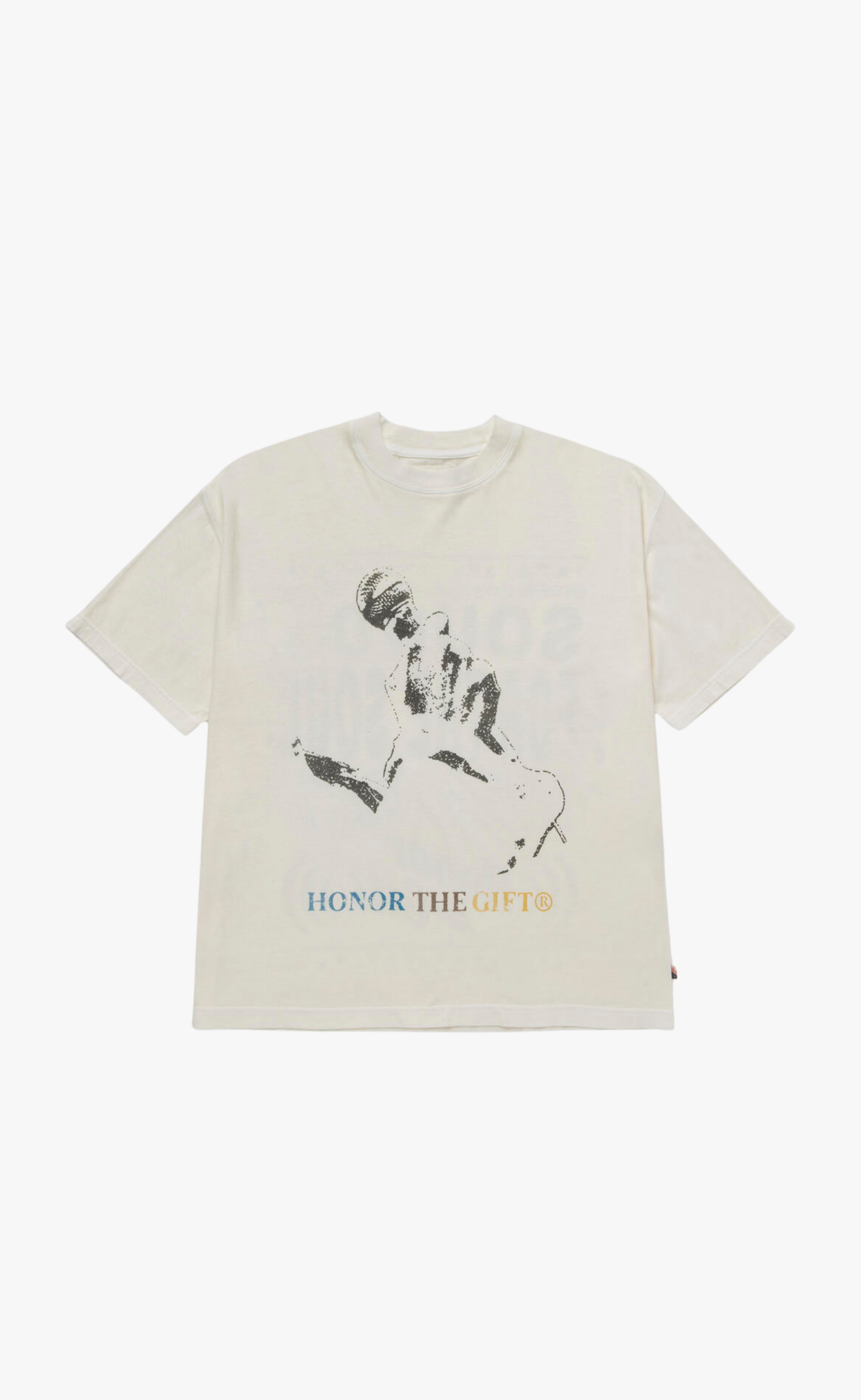 LIVE AND DIRECT CREAM T-SHIRT