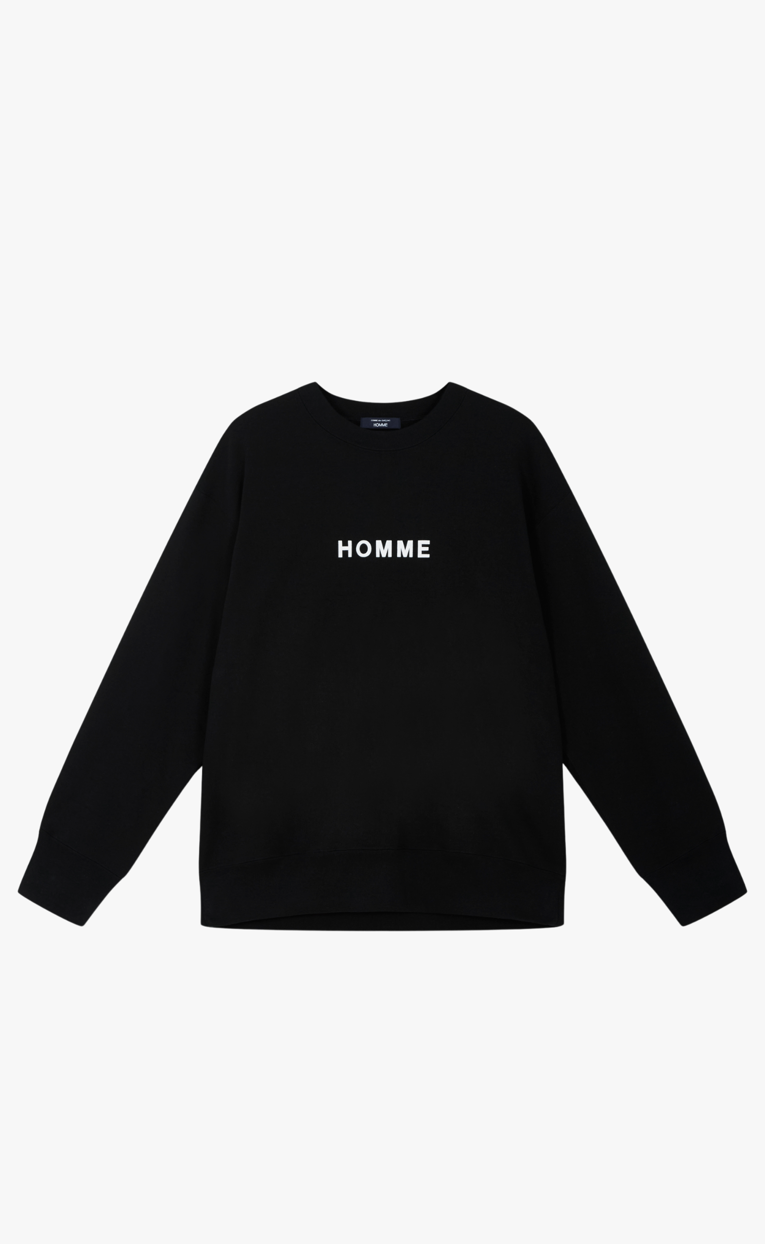  LOGO PRINT BLACK CREWNECK