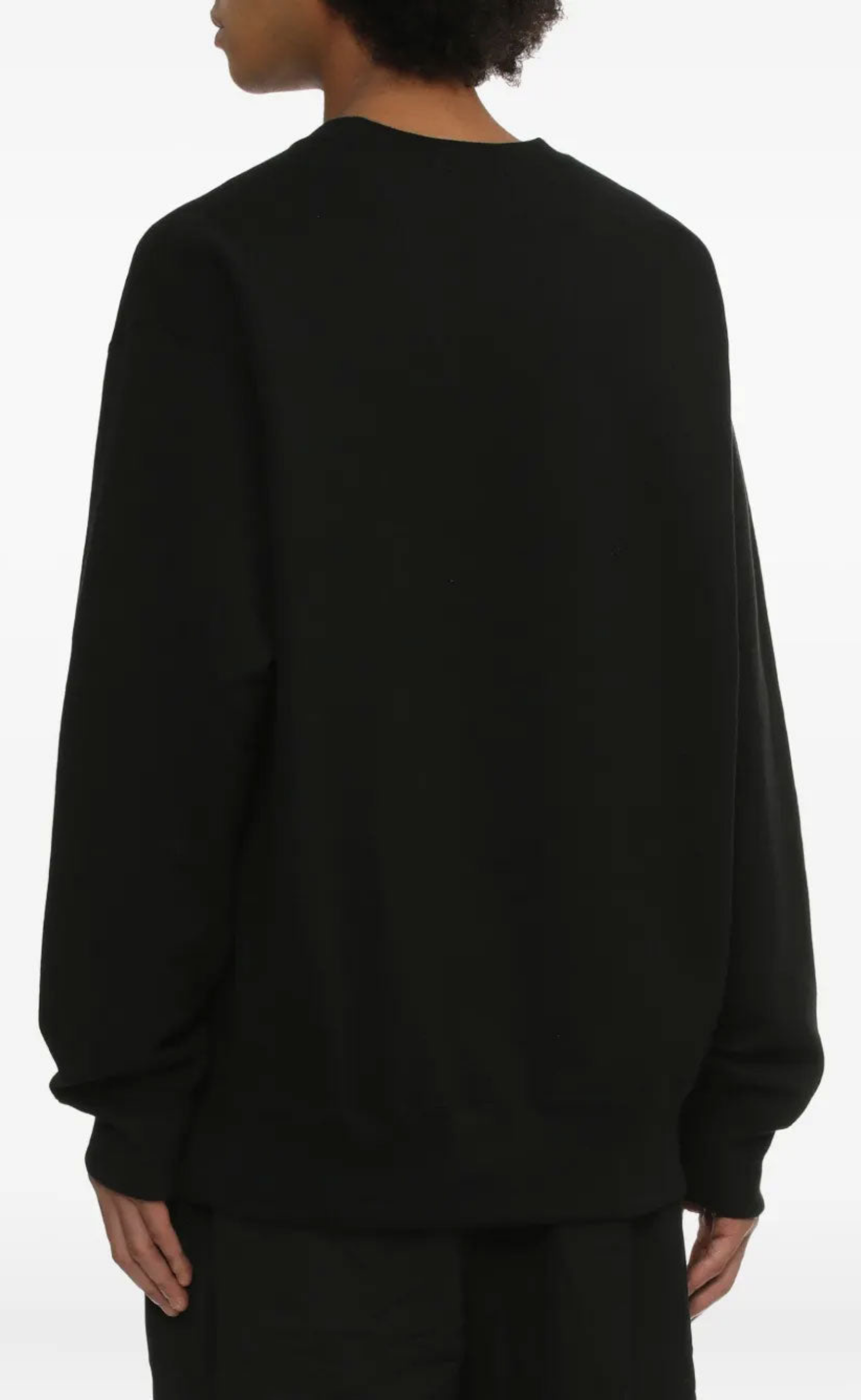  LOGO PRINT BLACK CREWNECK