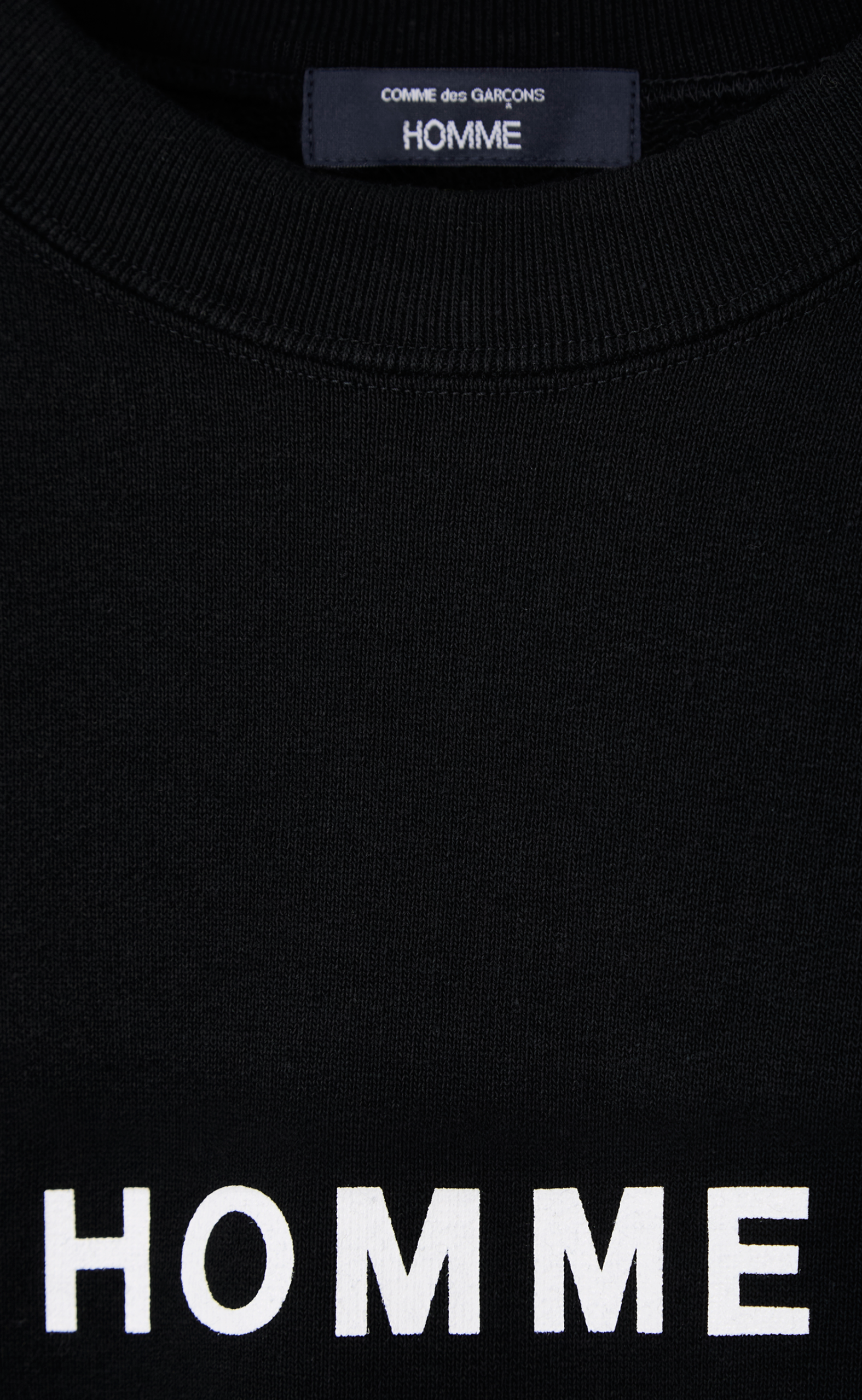  LOGO PRINT BLACK CREWNECK