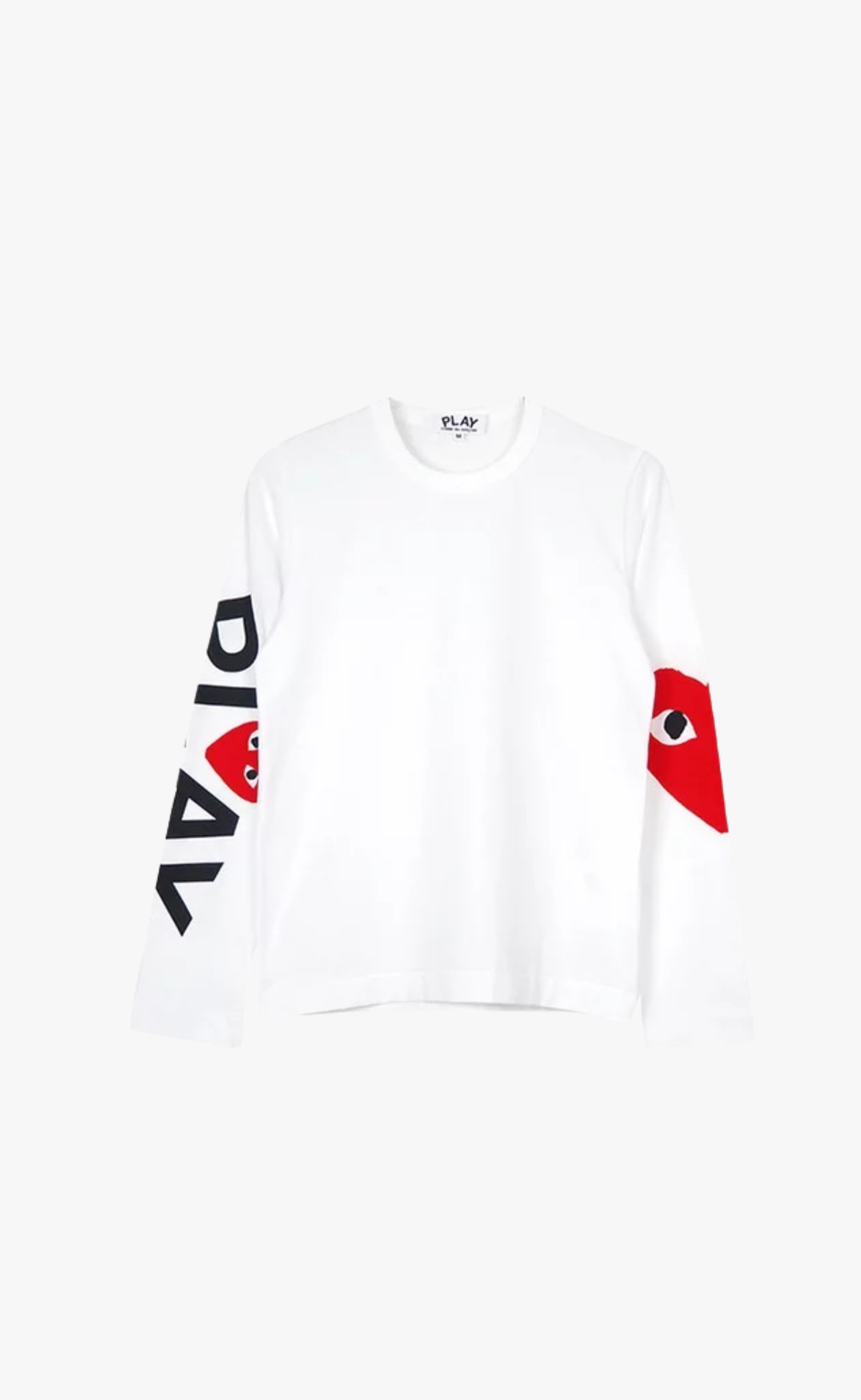 LOGO PRINT PLAY WHITE LONGSLEEVE