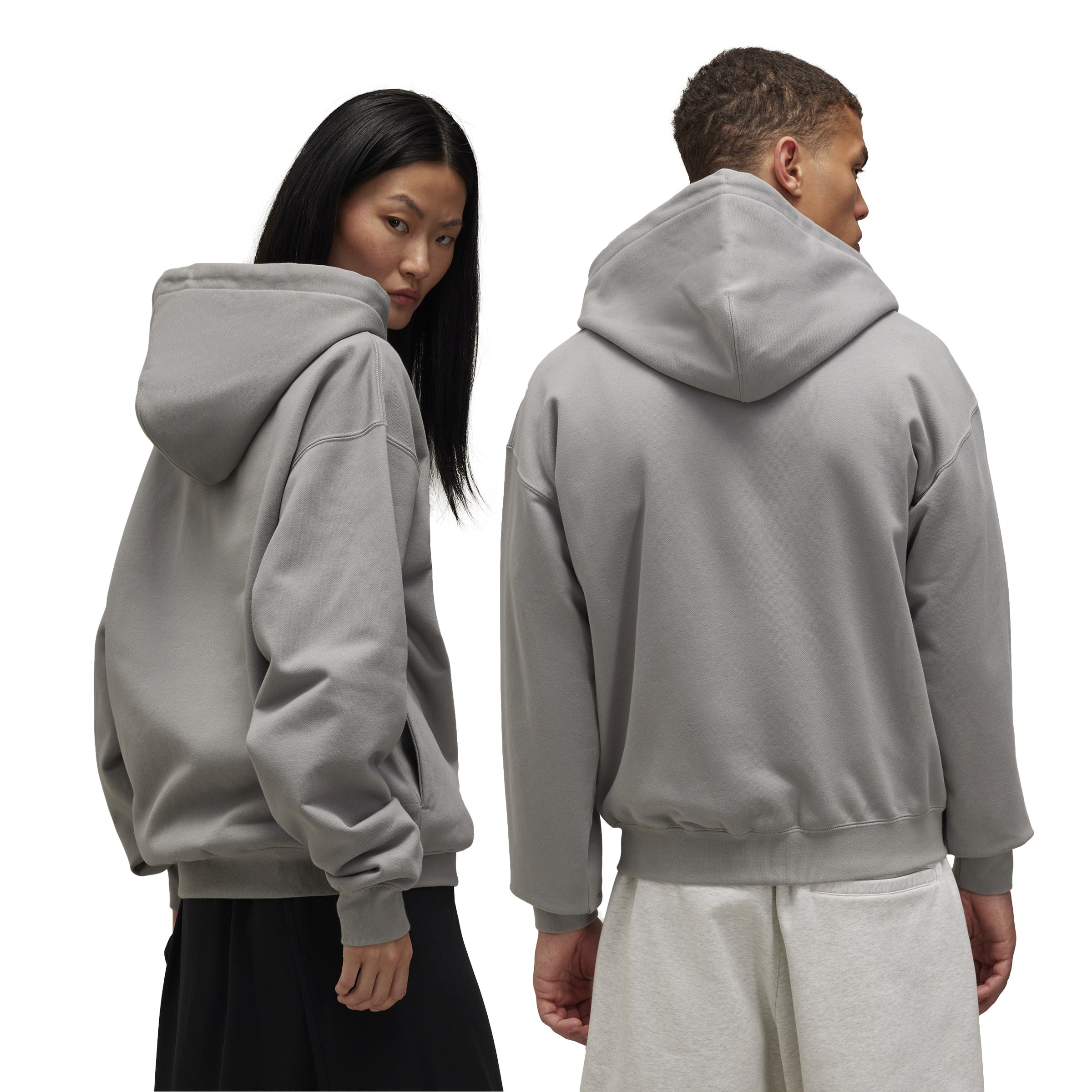 BIG LOGO ZIP GREY HODDIE