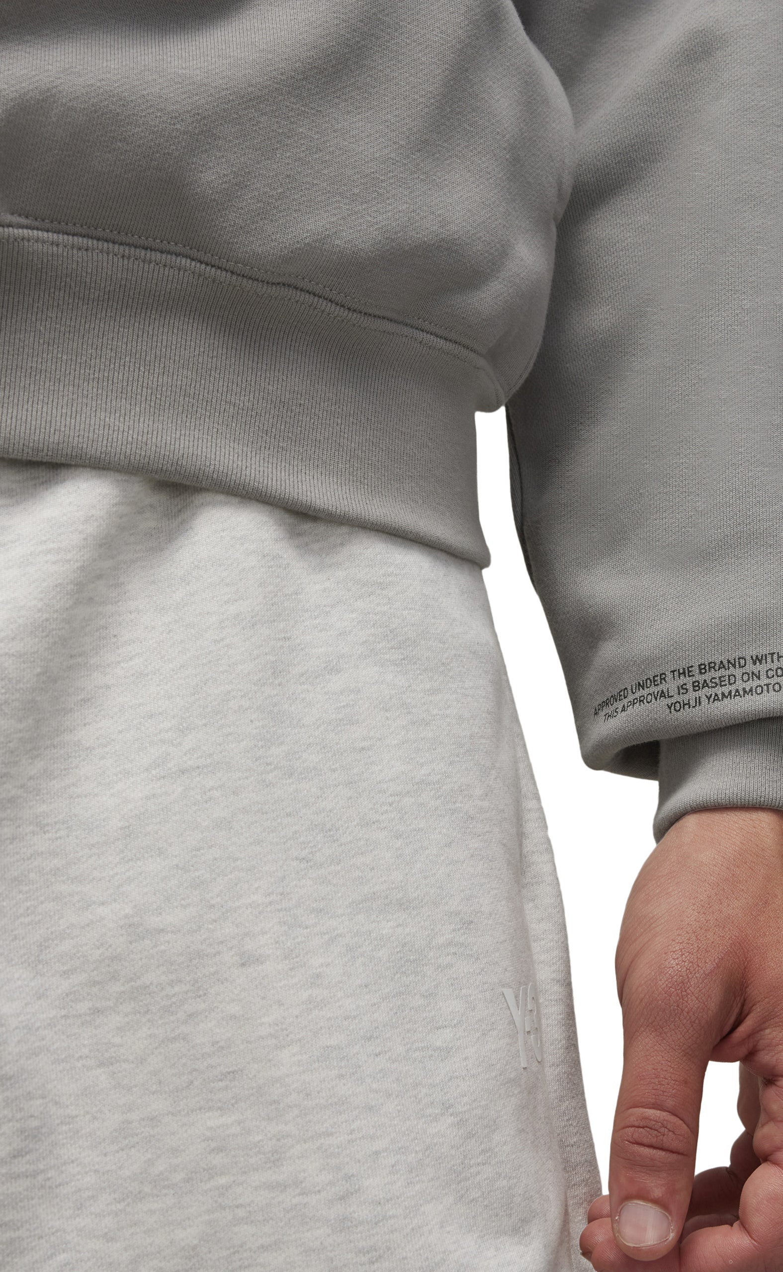 BIG LOGO ZIP GREY HODDIE