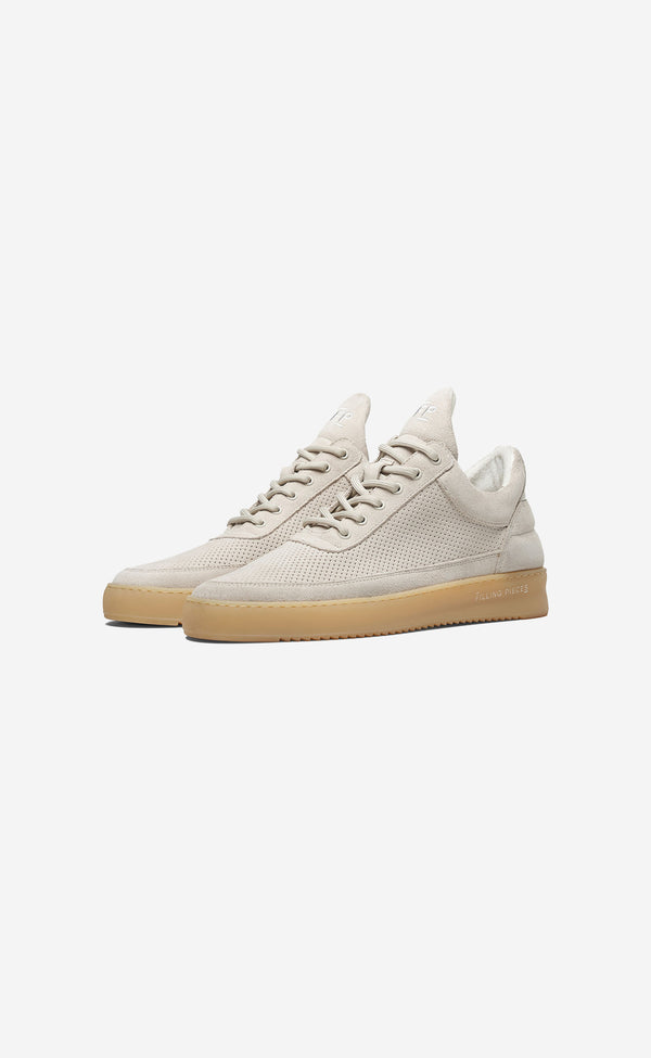 LOW TOP PERFORATED SUEDE OFF WHITE