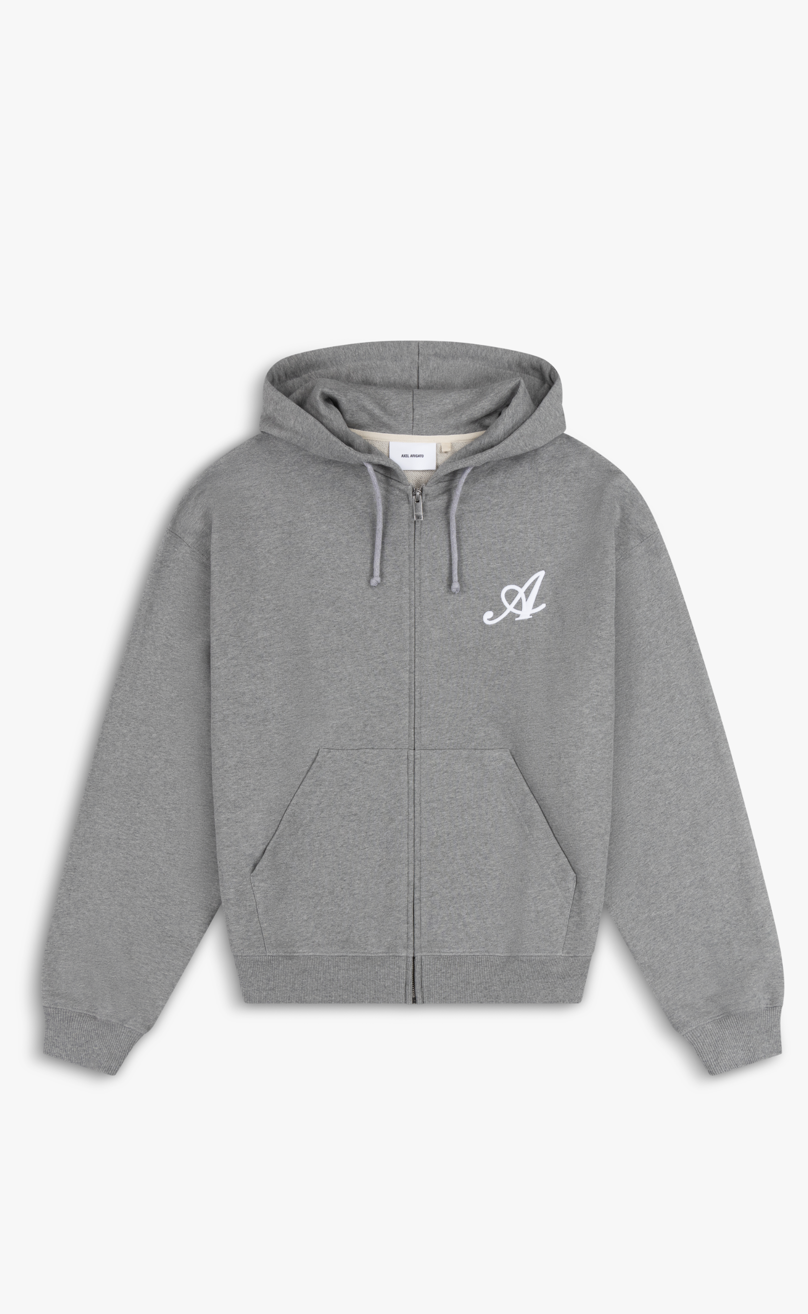 MAINE ZIP GREY MELANGE HOODIE