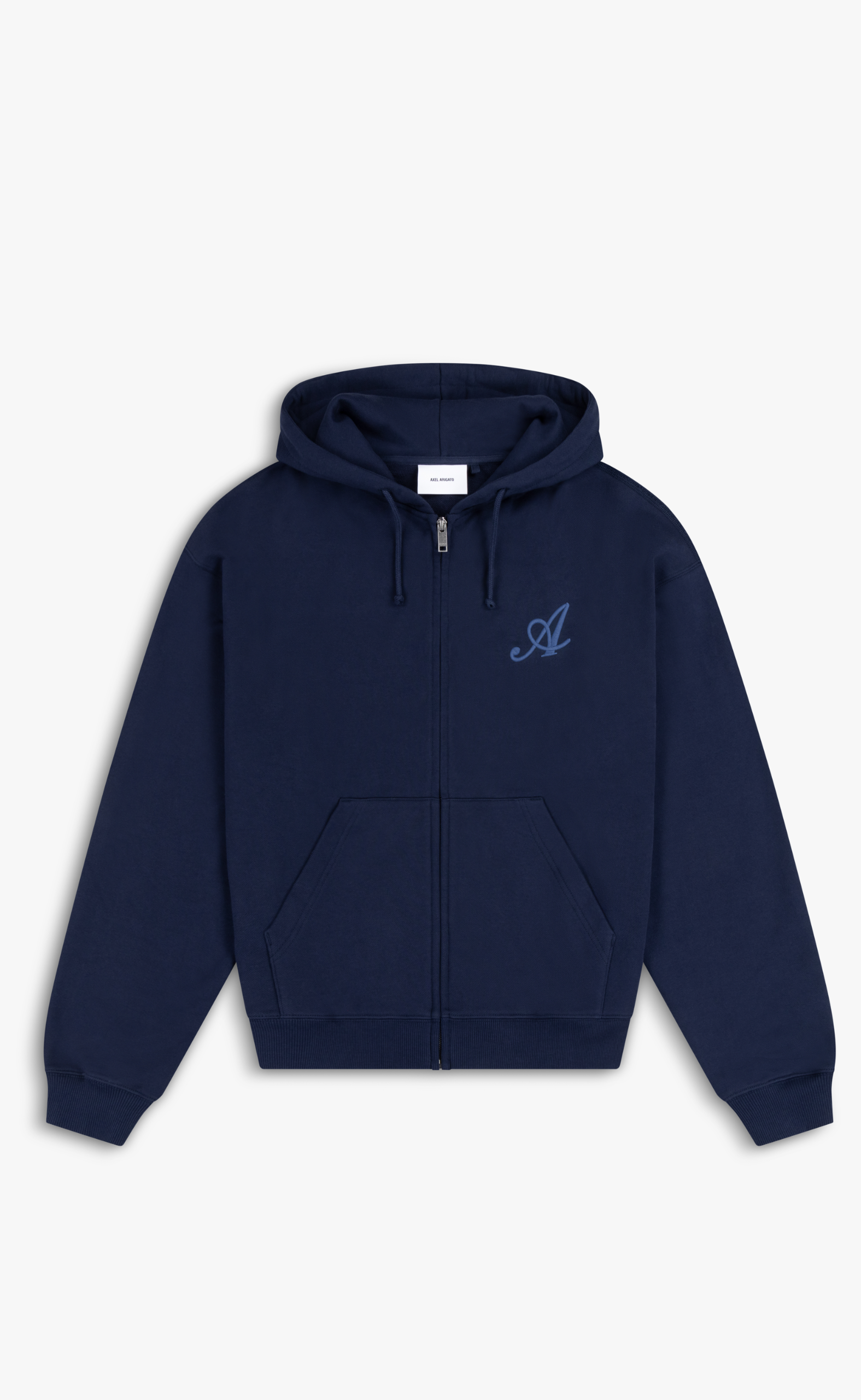 MAINE ZIP NAVY HOODIE