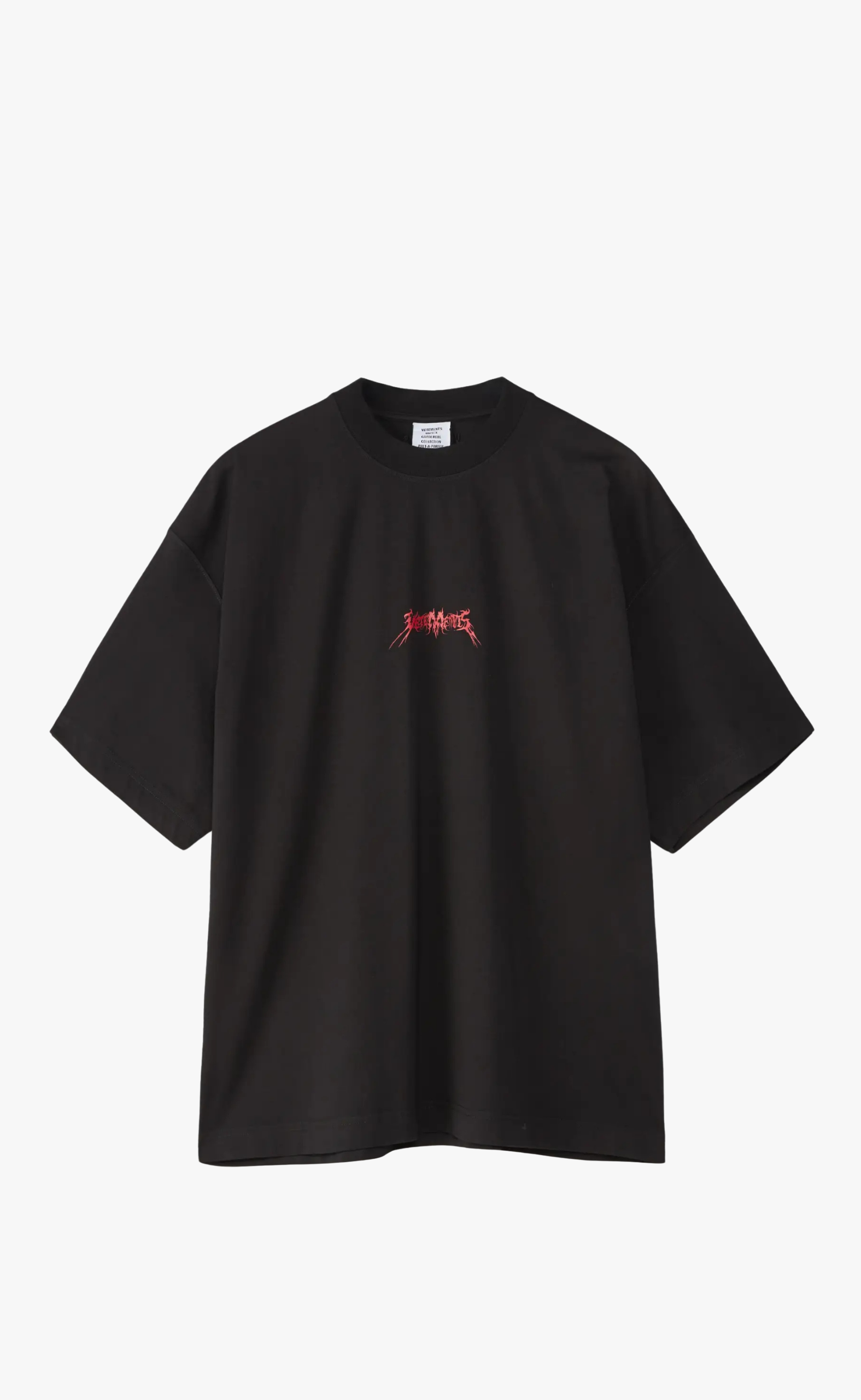 METAL LOGO REGULAR BLACK T-SHIRT