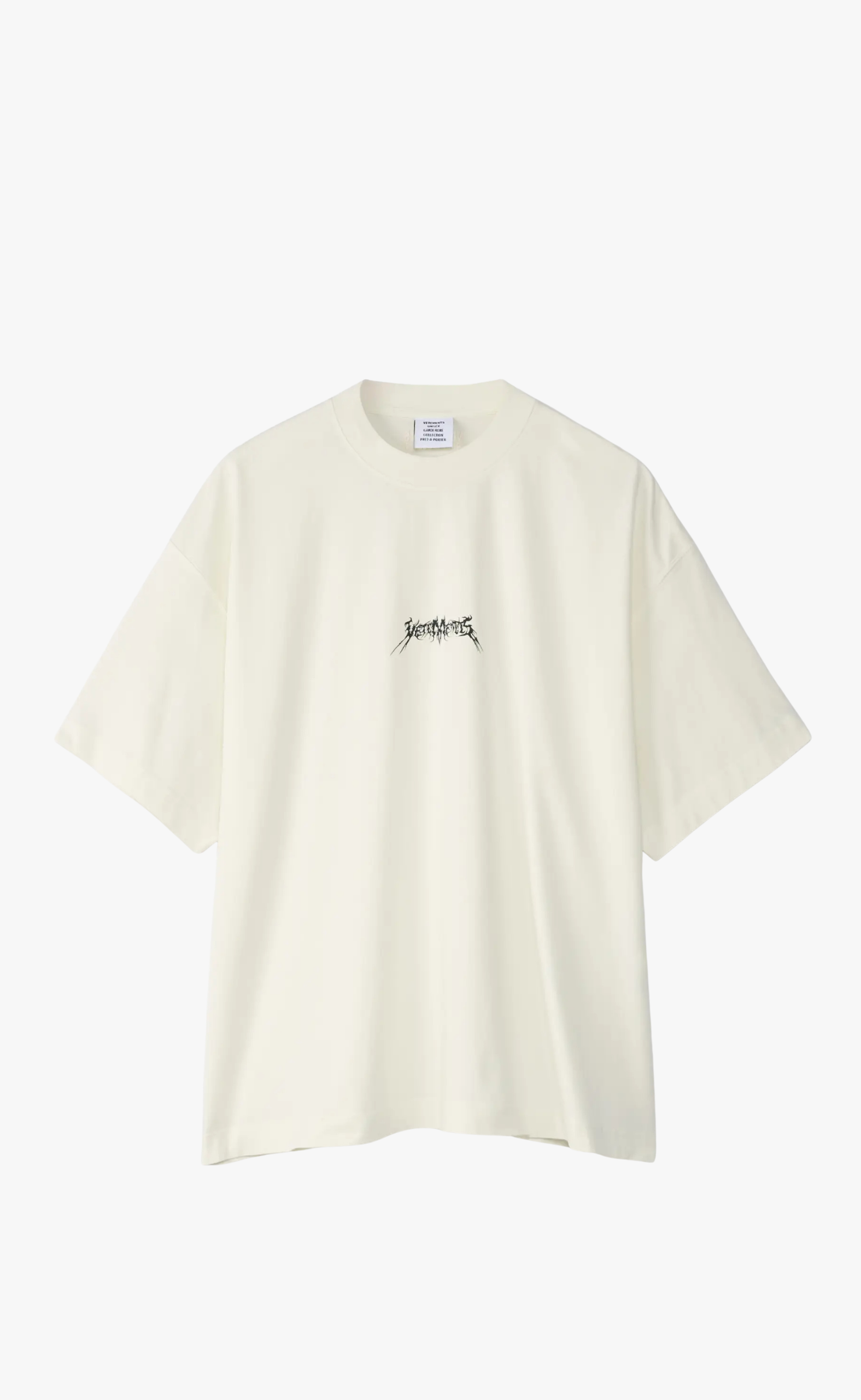 METAL LOGO REGULAR WHITE T-SHIRT
