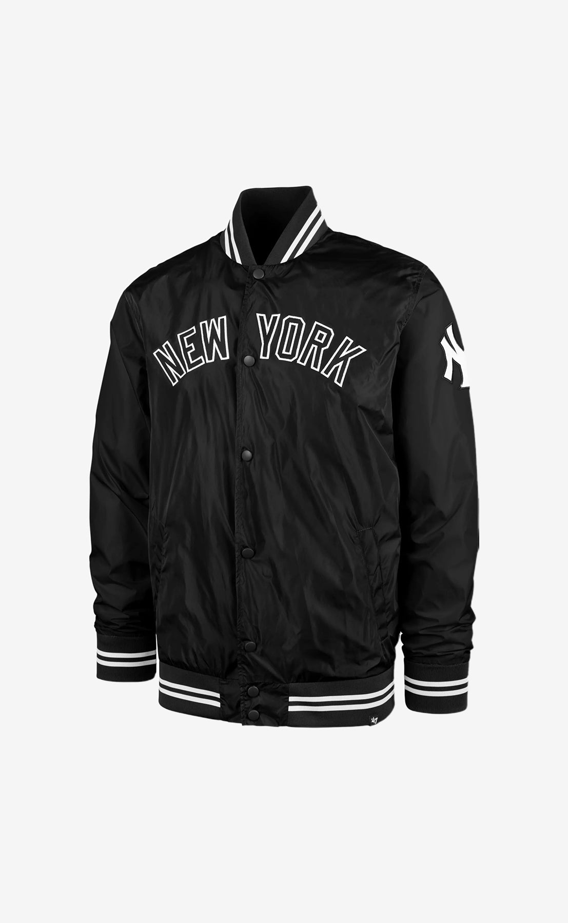 MLB New York Yankees Wordmark 47 DRIFT Track Jacket JET BLACK