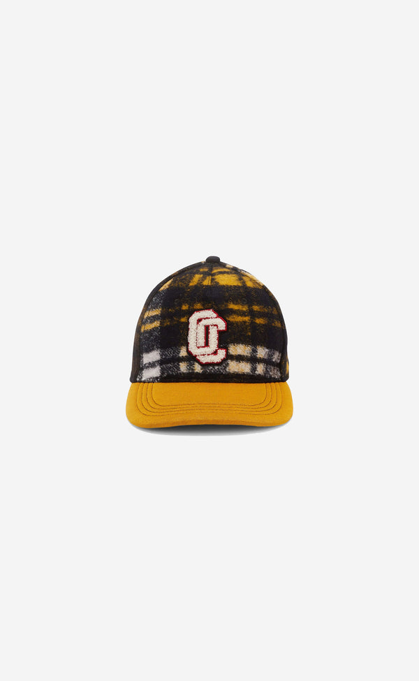 OC SMALL PATCH VARSITY CAP MUSTARD BLACK