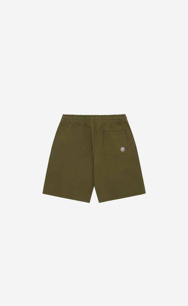 OLIVE SMALL ARCH LOGO SHORTS