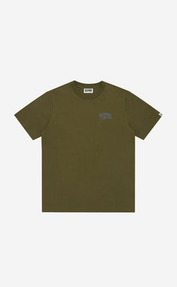 OLIVE SMALL ARCH LOGO T-SHIRT