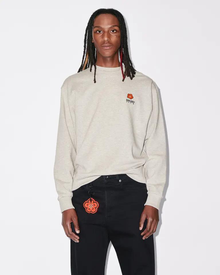 PALE GREY BOKE CREST CLASSIC SWEATSHIRT