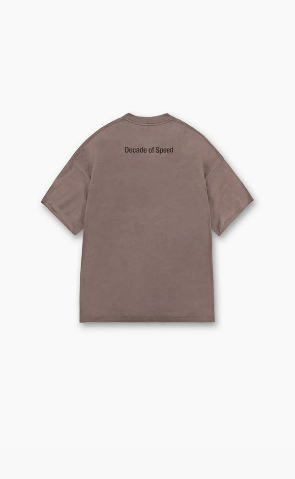 PIGMENT WASH MUSHROOM DECADE OF SPEED T-SHIRT