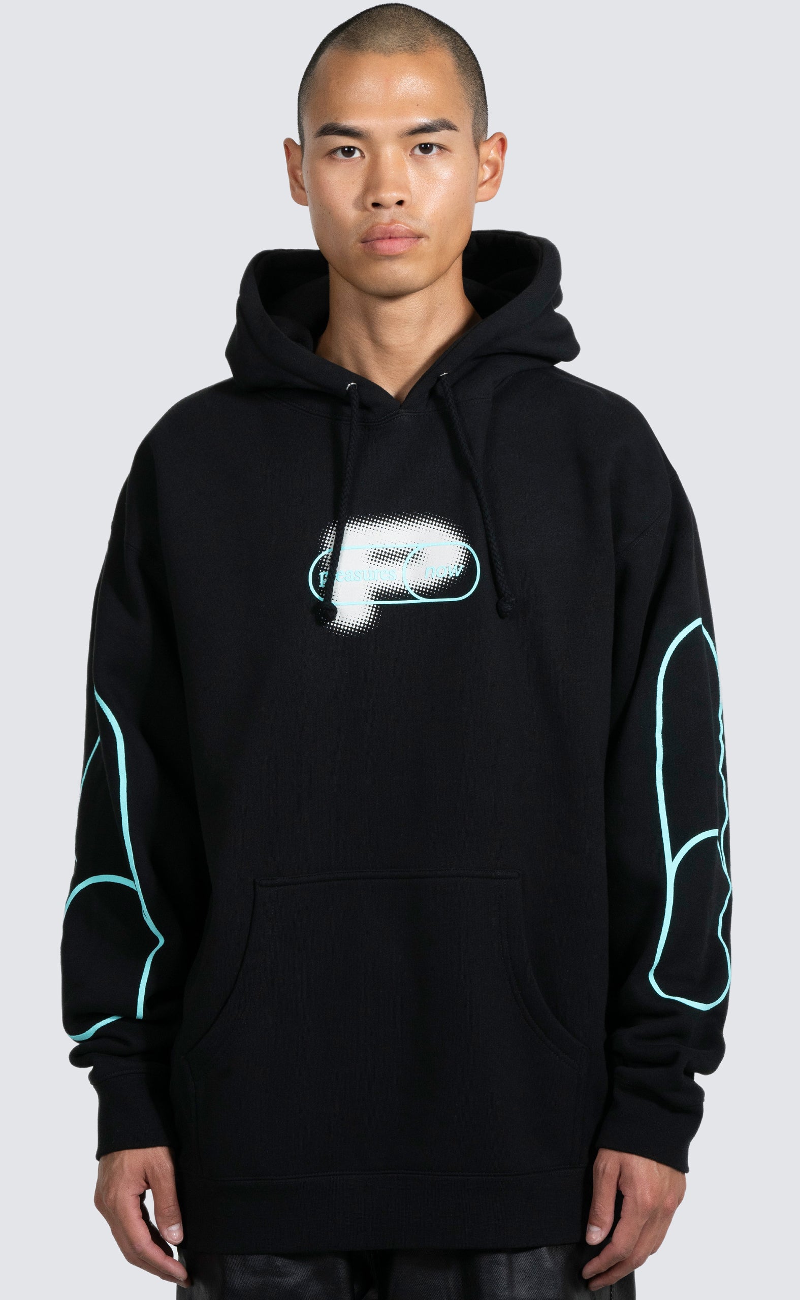 PIXEL P BLACK HOODIE