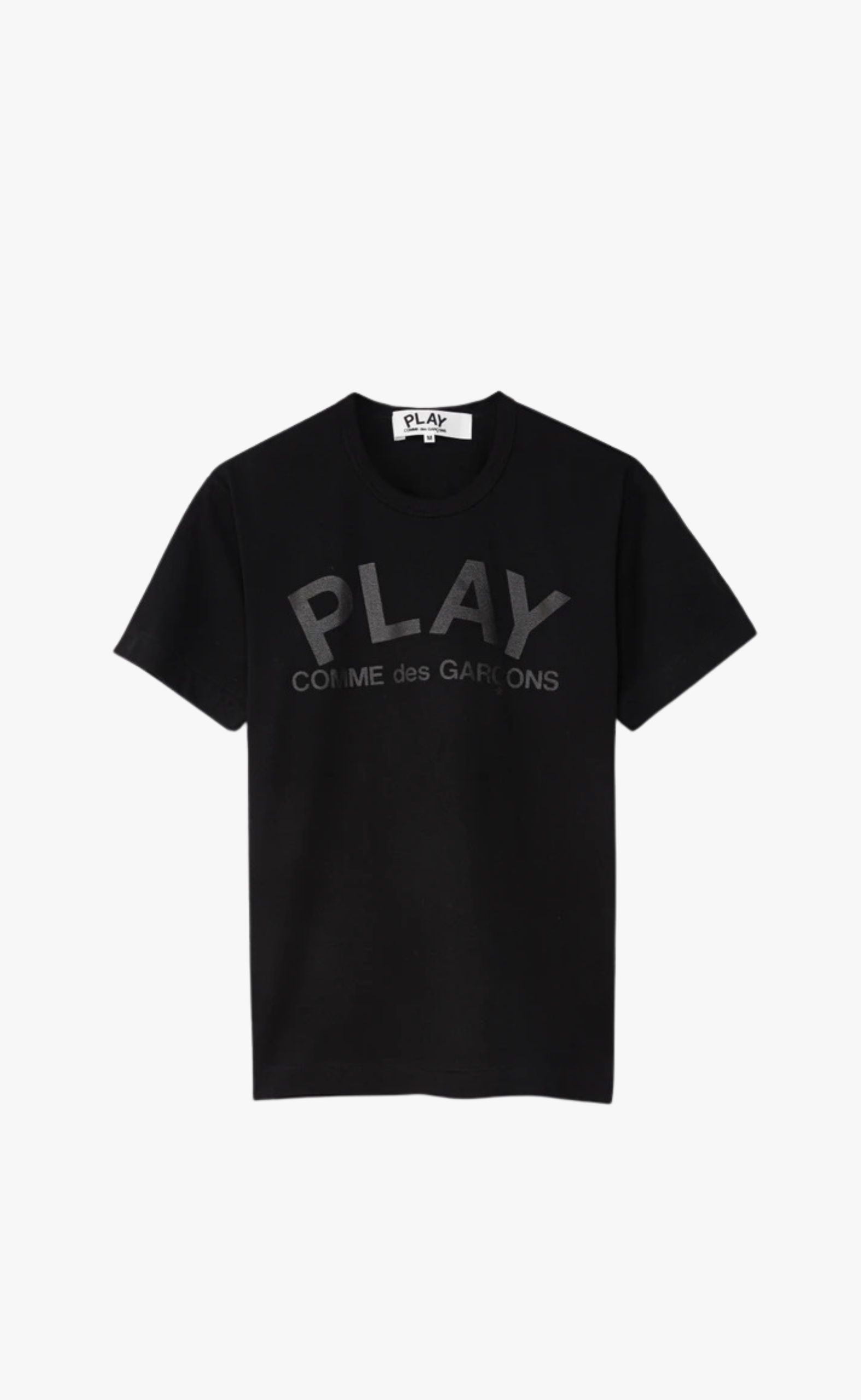 PLAY PRINT LOGO BLACK T-SHIRT