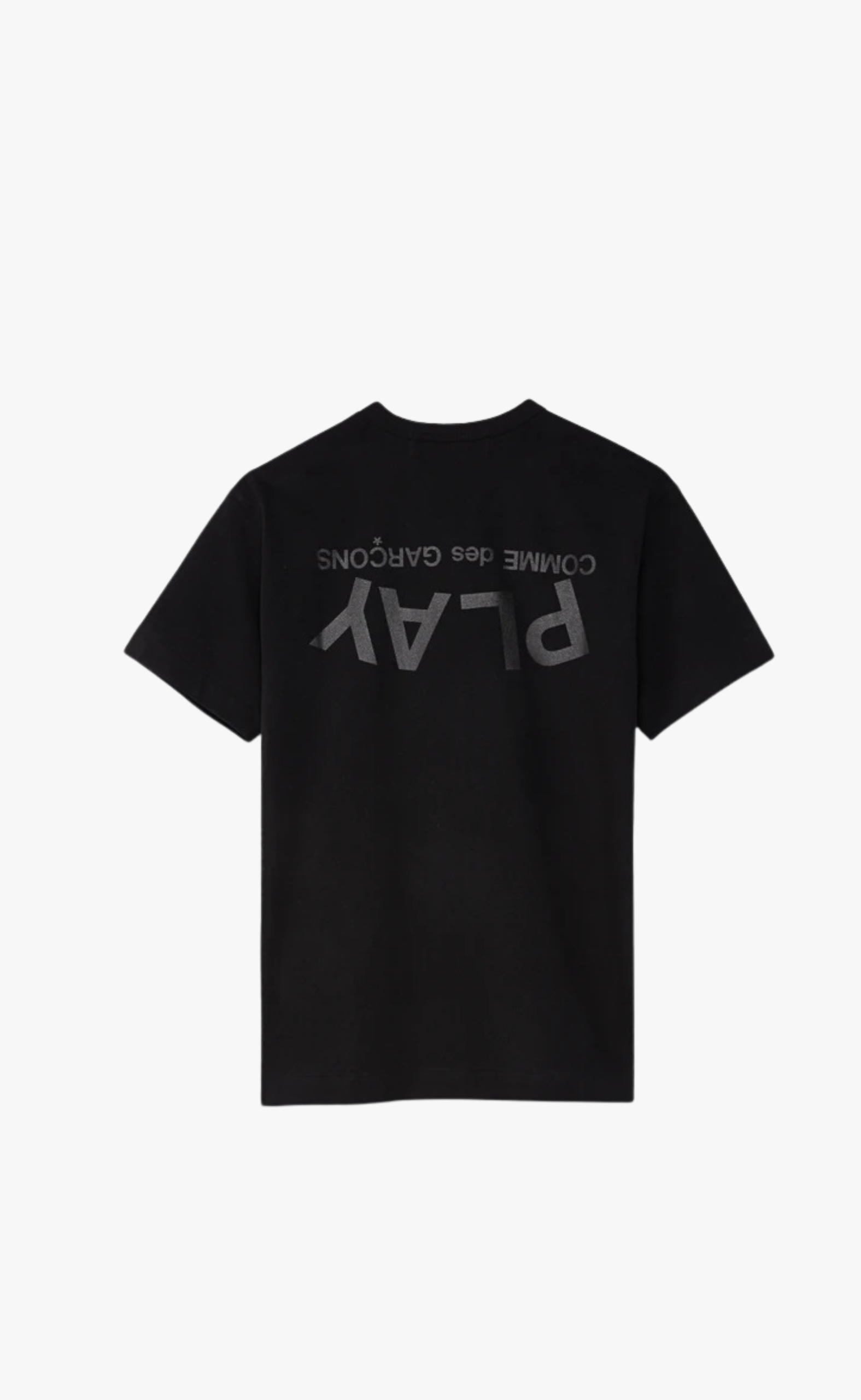 PLAY PRINT LOGO BLACK T-SHIRT