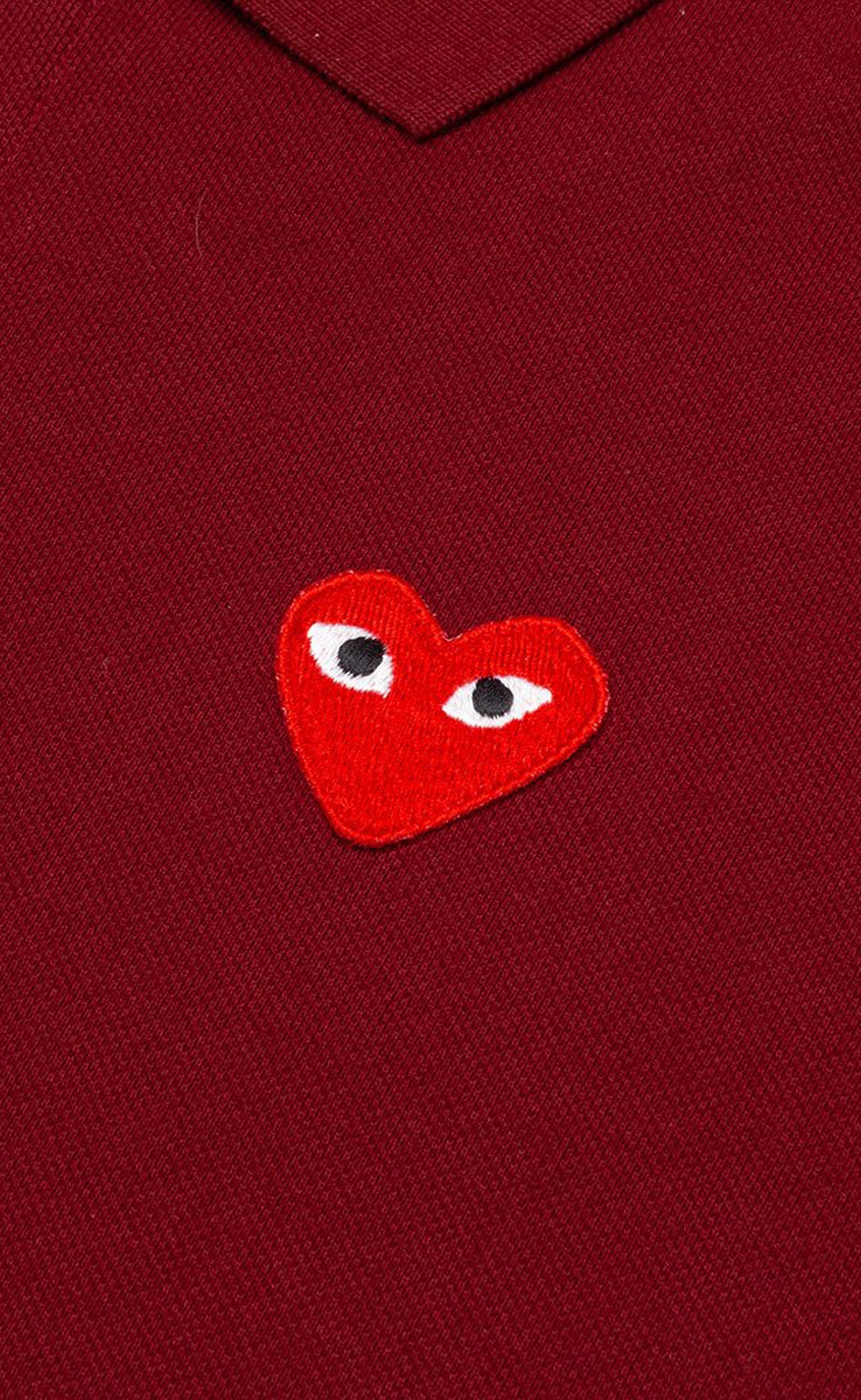 PLAY POLO RED HEART BURGUNDY T-SGIRT