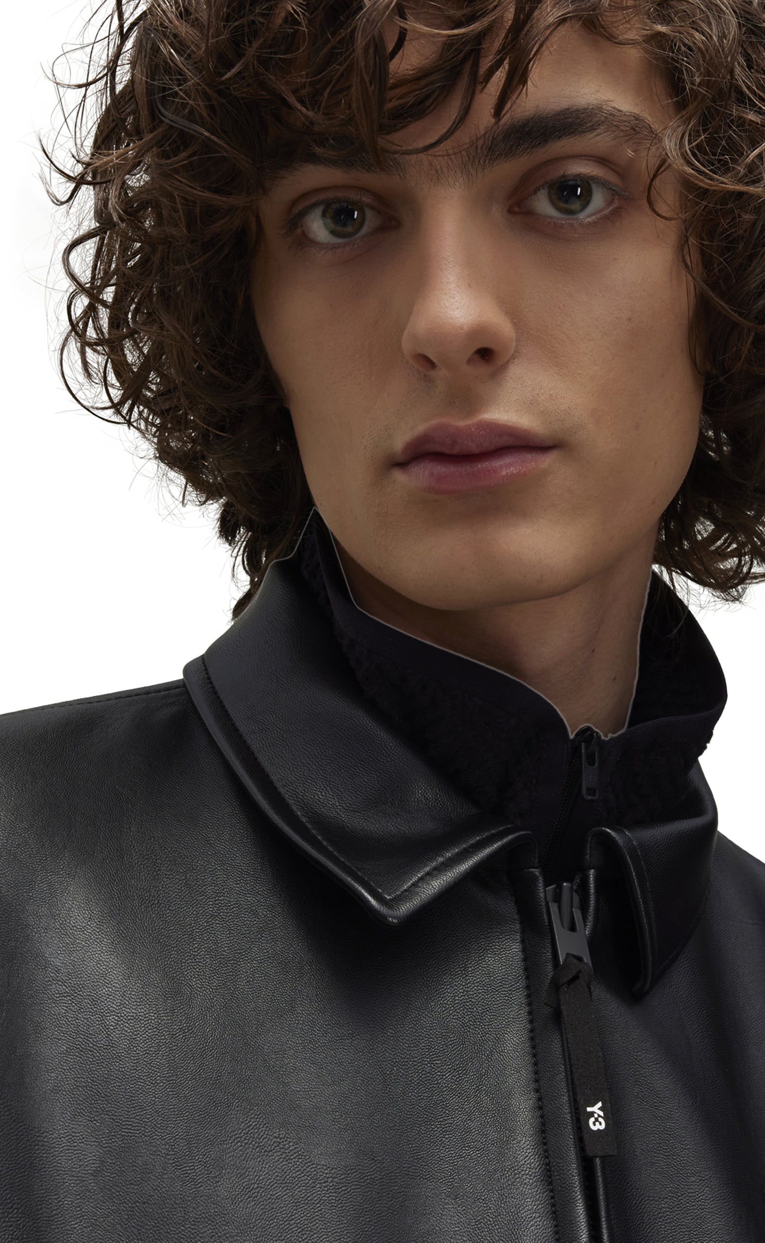 PLEATHER BOMBER BLACK JACKET