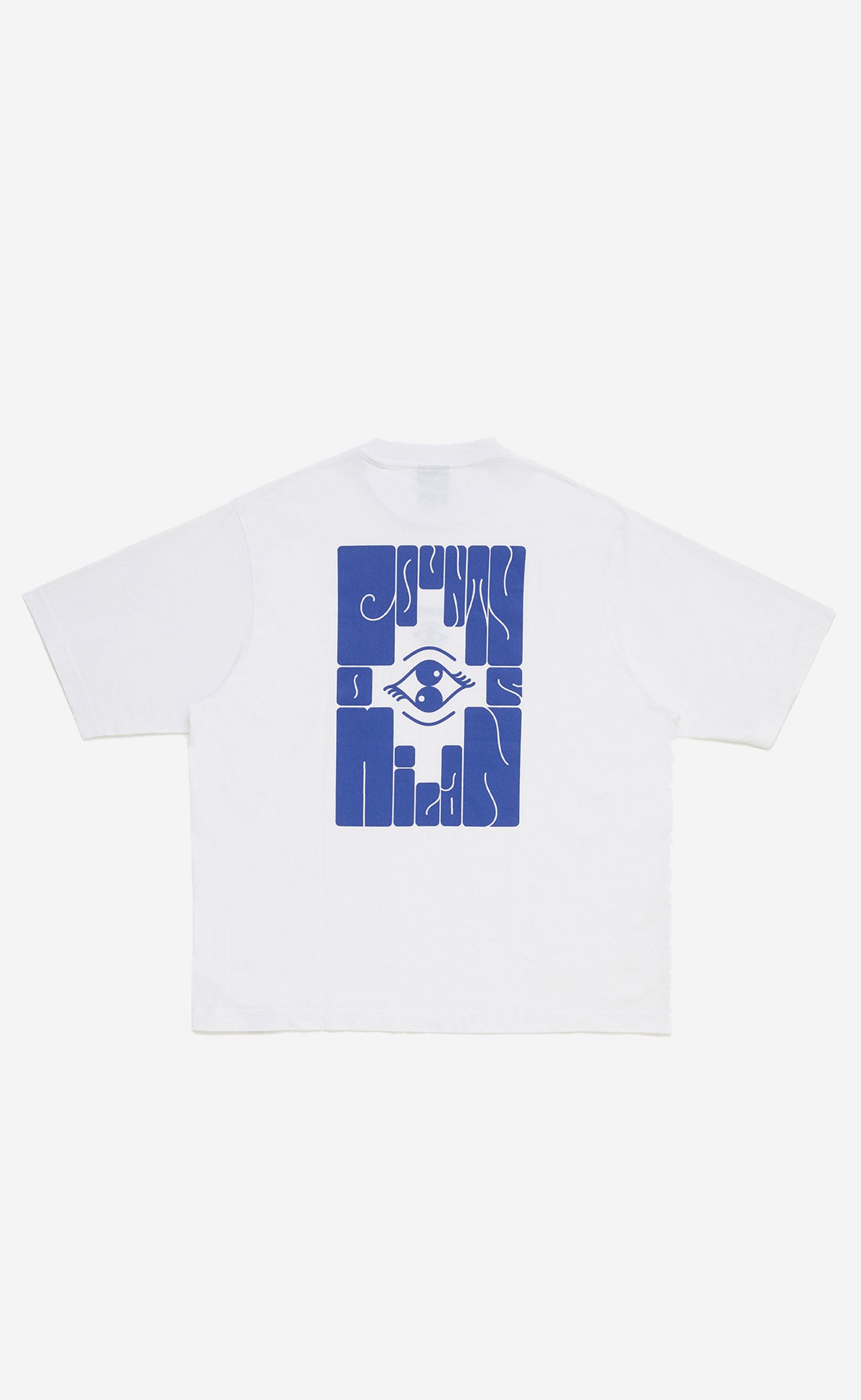 POSTER EYE OVER T-SHIRT WHITE BLUE