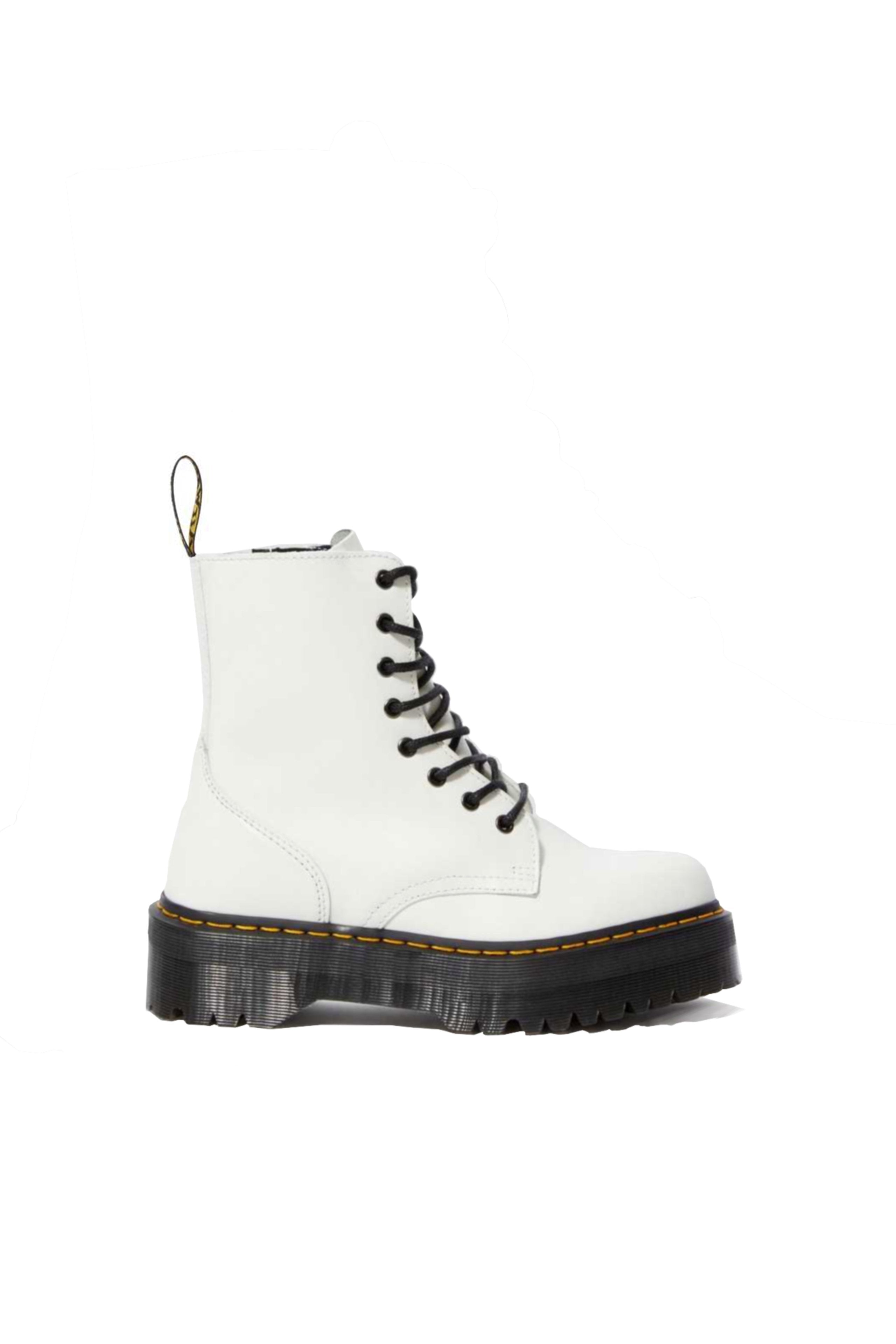 Jadon 8 Eye Boot White