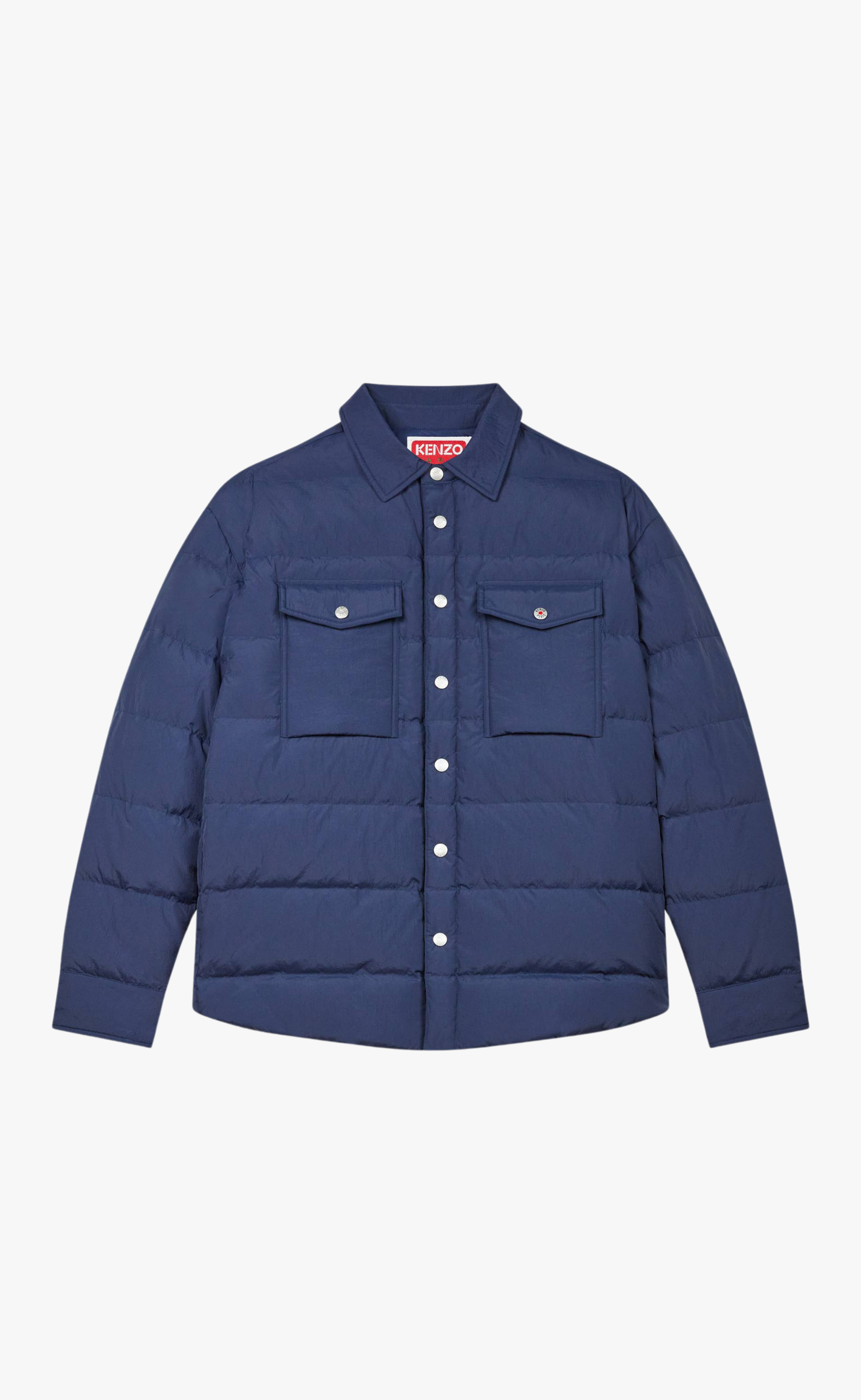 QUILTED PADDED MIDNIGHT BLUE JACKET