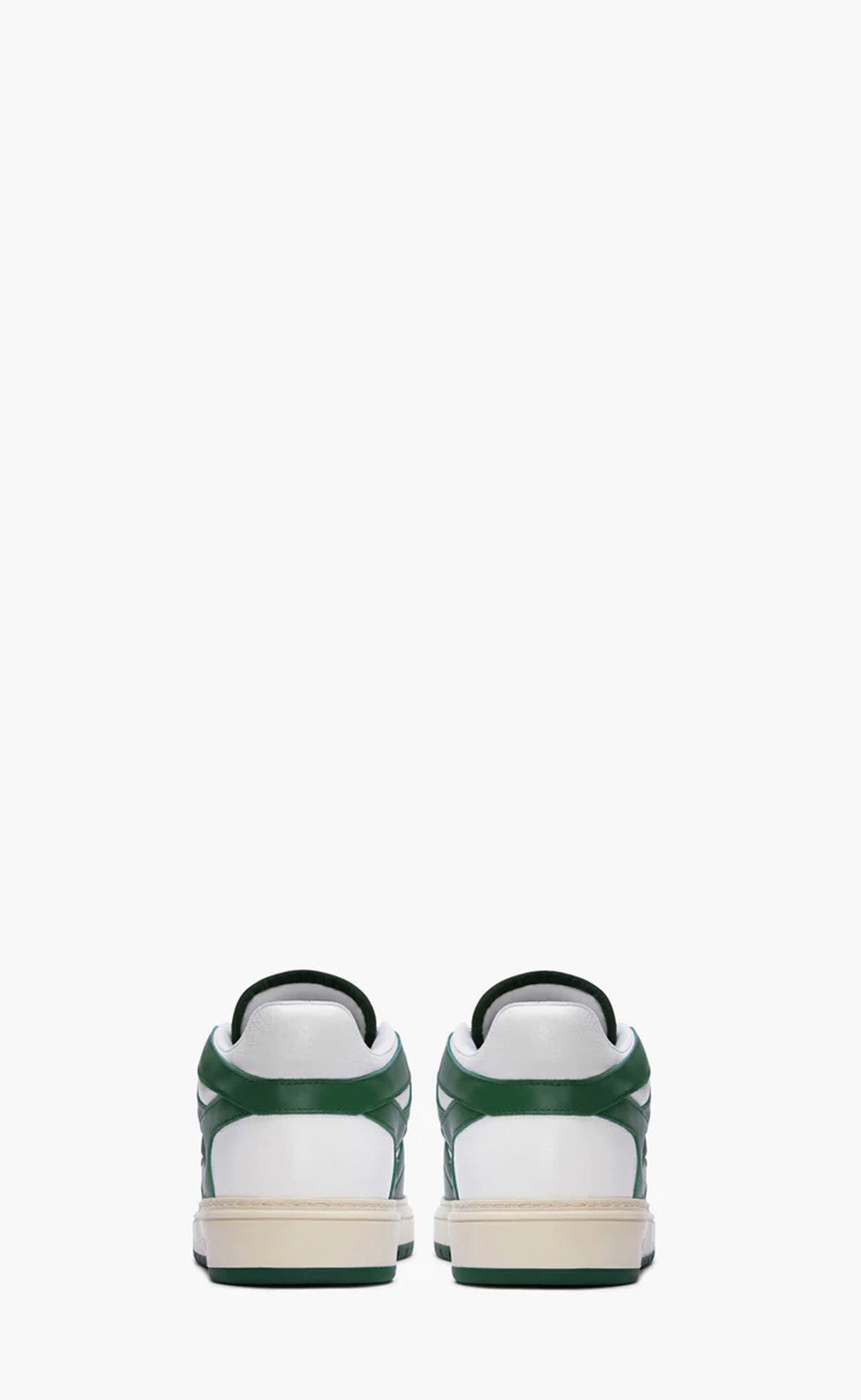 RACING GREEN FLAT WHITE REPTOR LOW