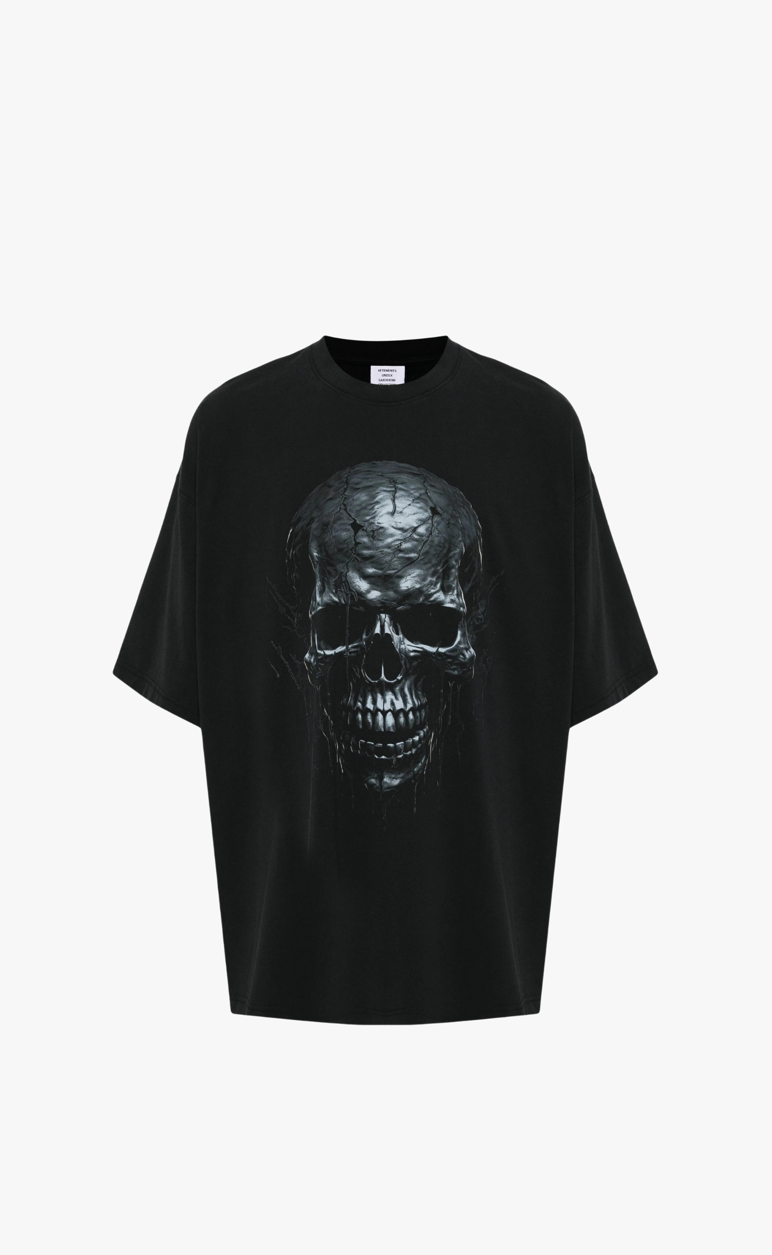 BLACK SKULL METAL BLACK T-SHIRT