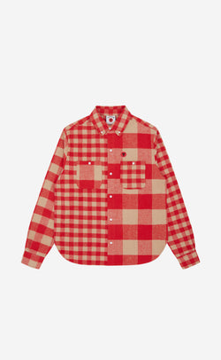 RED CHECK FLANNEL SHIRT