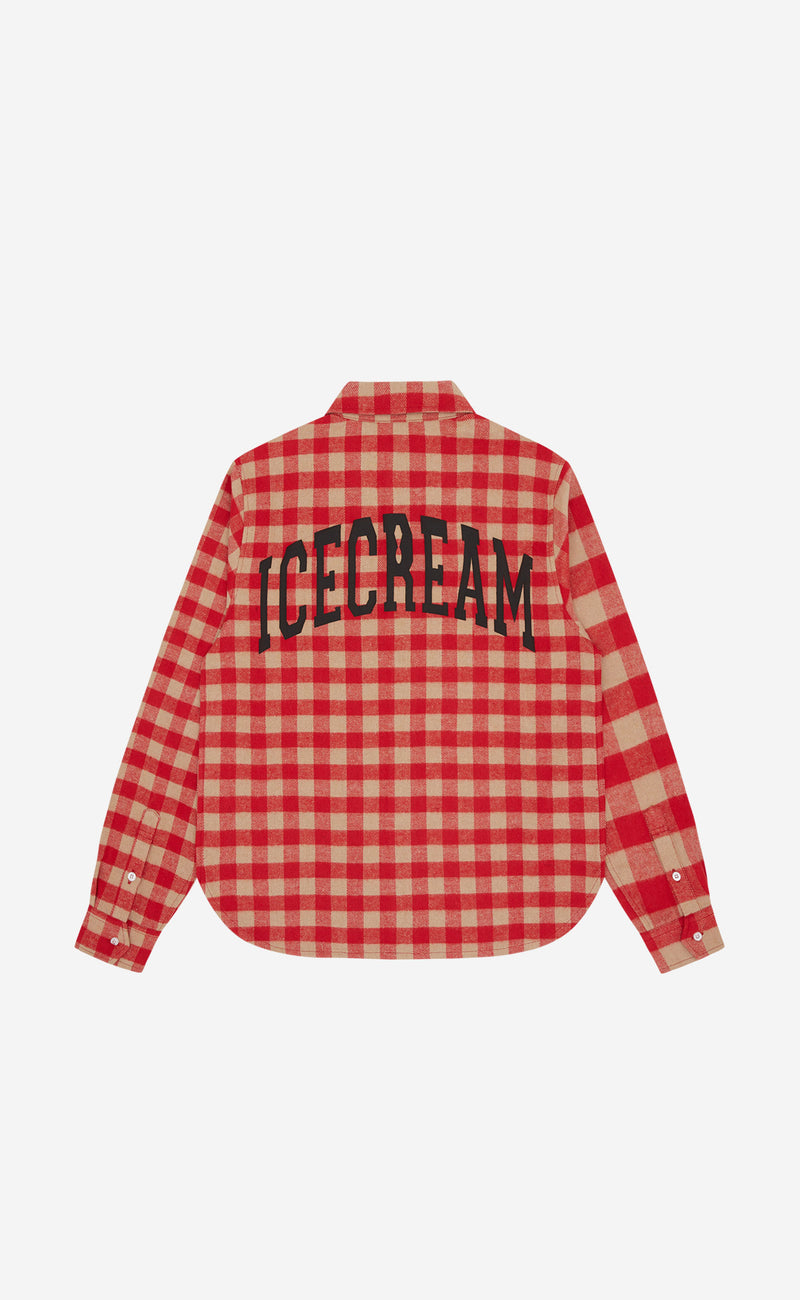RED CHECK FLANNEL SHIRT