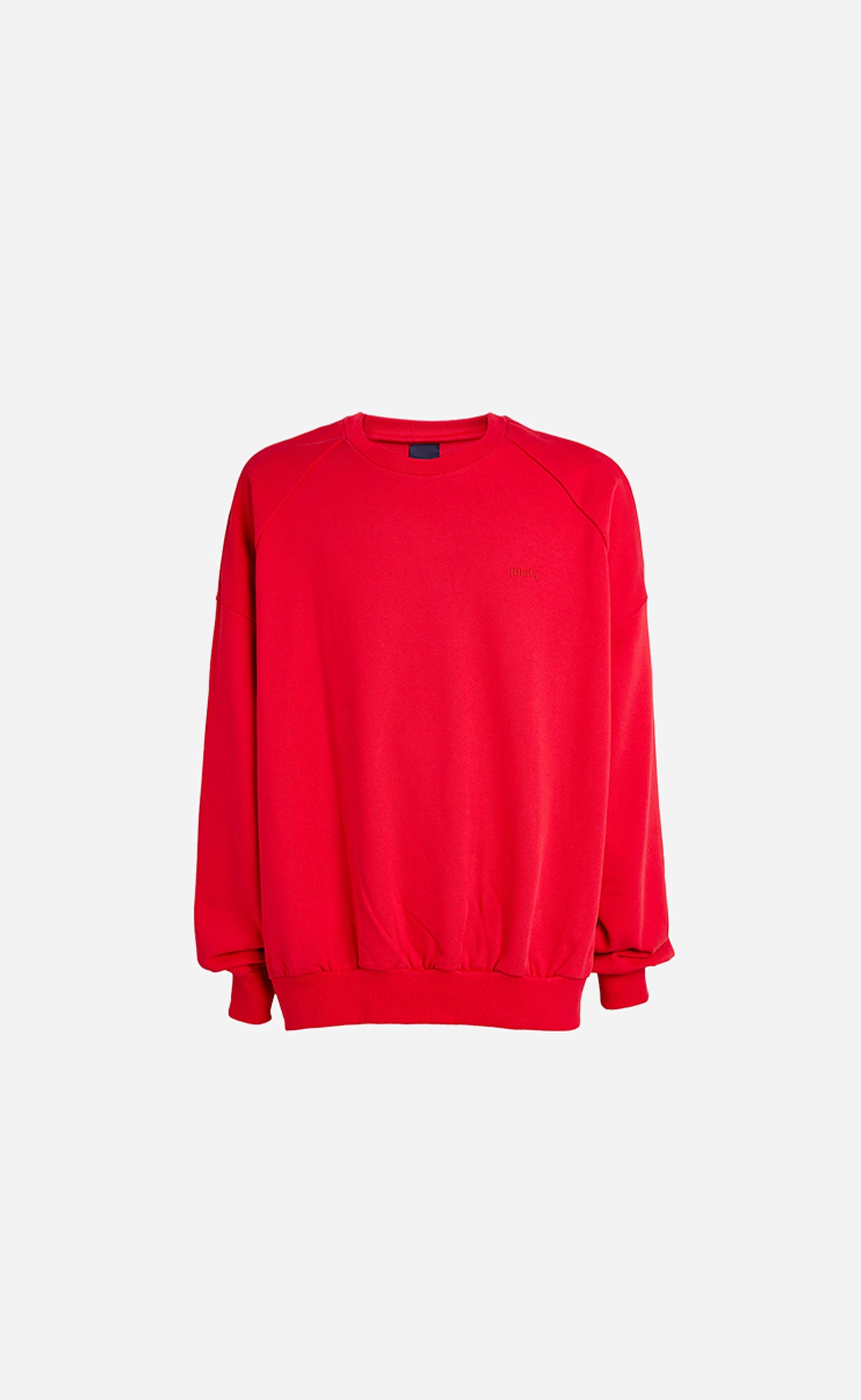 RED GRAPHIC OVER FIT SWEATSHIRT