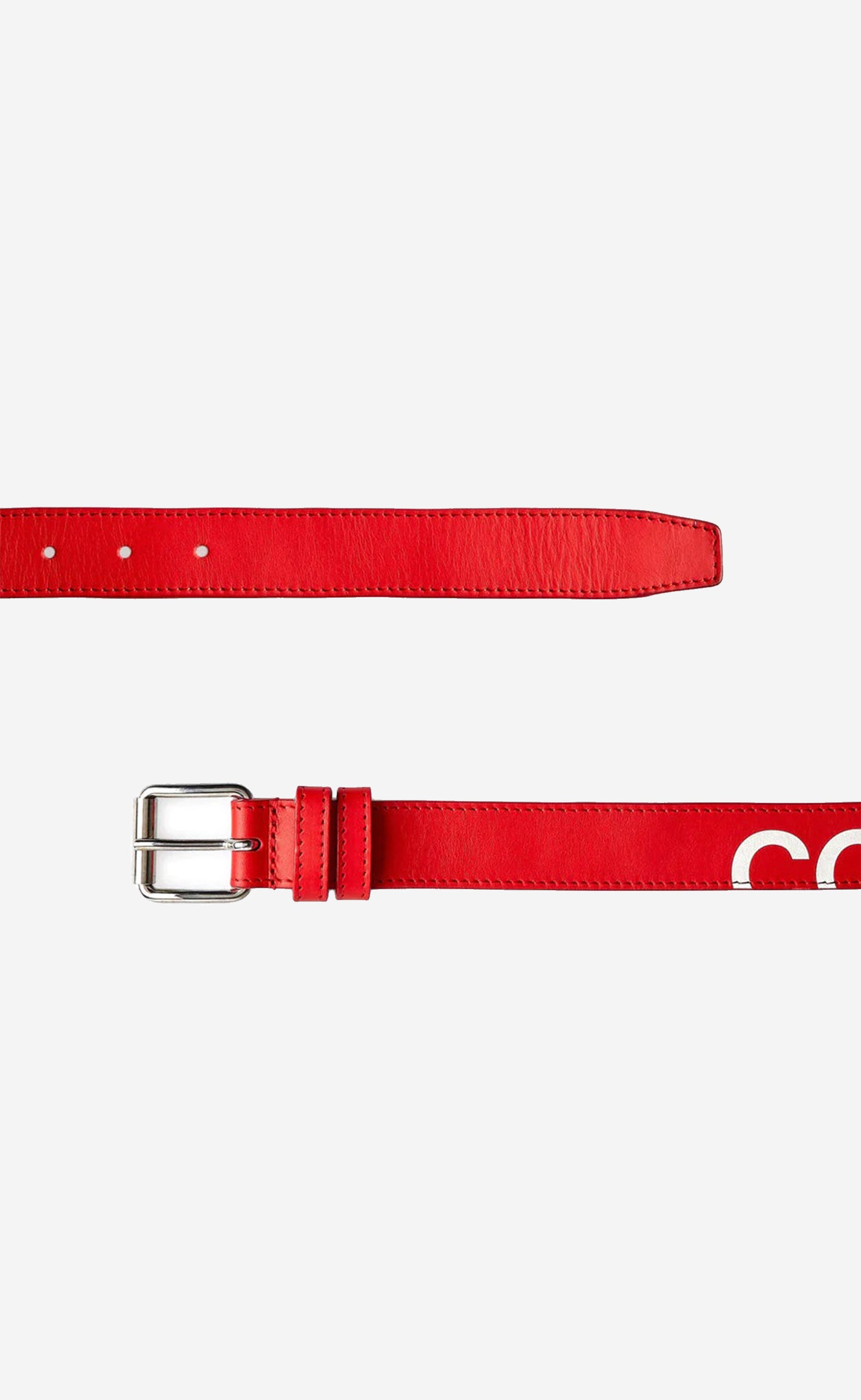 RED HUGE LOGO BELT