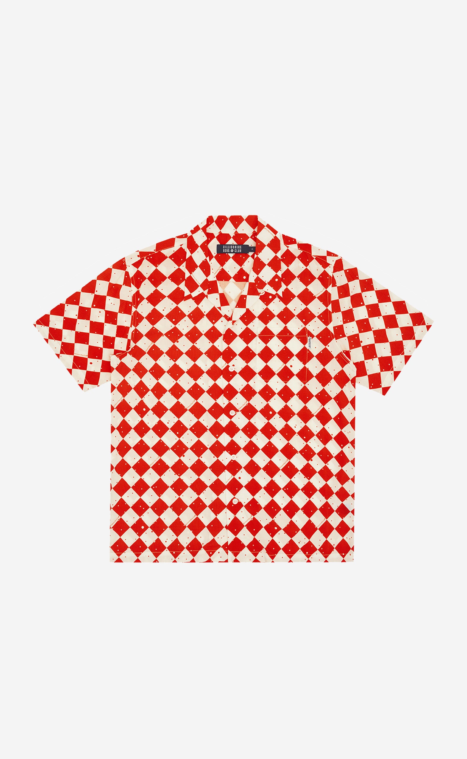 RED SPACE CHECK S/S SHIRT