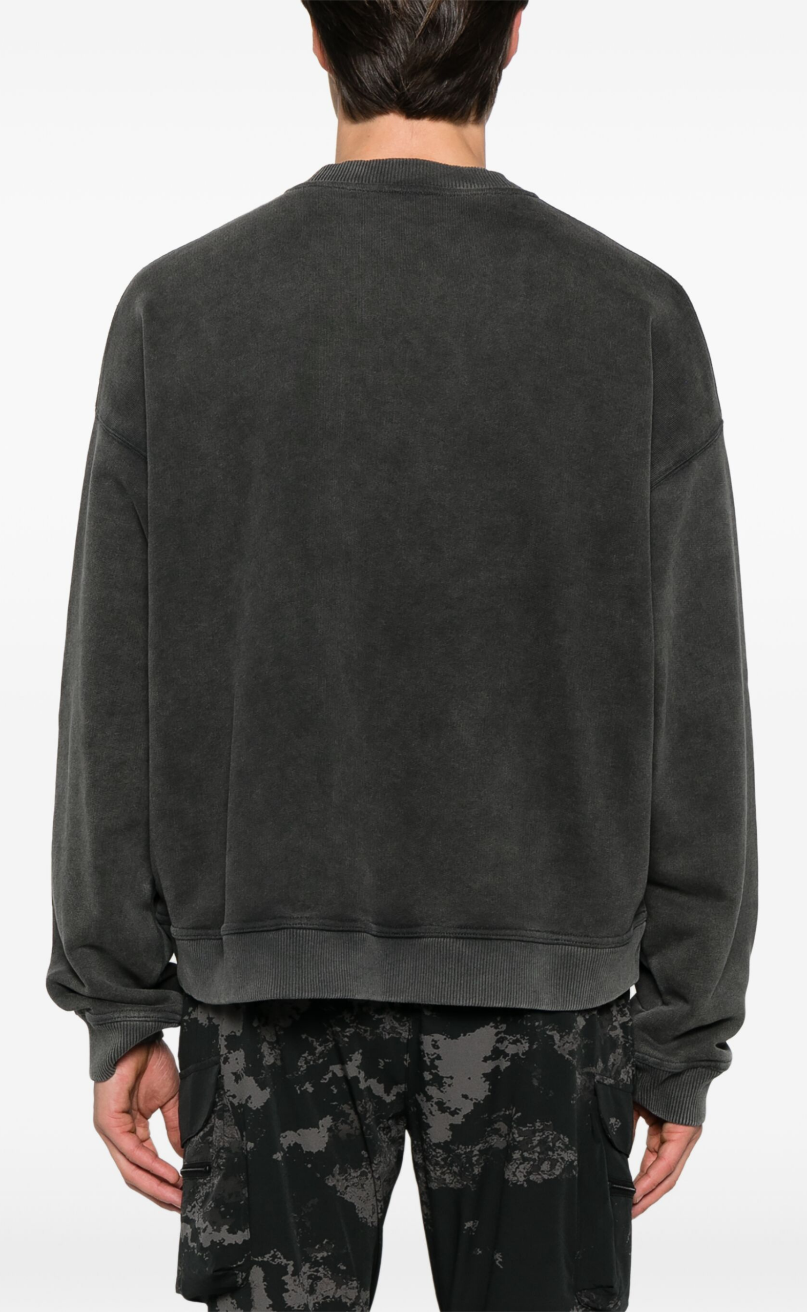 REP APPLIQUE VINTAGE BLACK CREWNECK