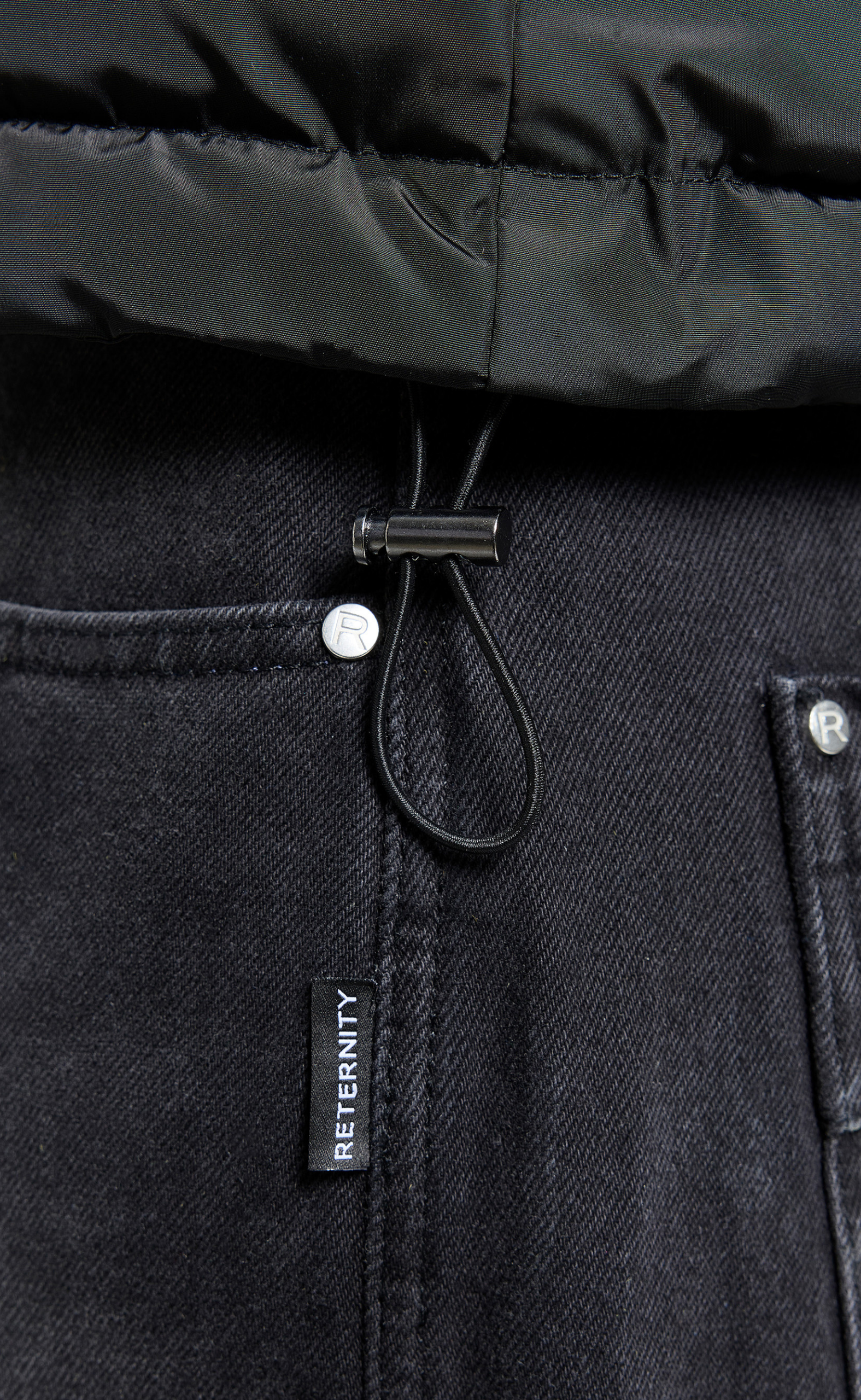 RETERNITY PUFFER  BLACK JACKET